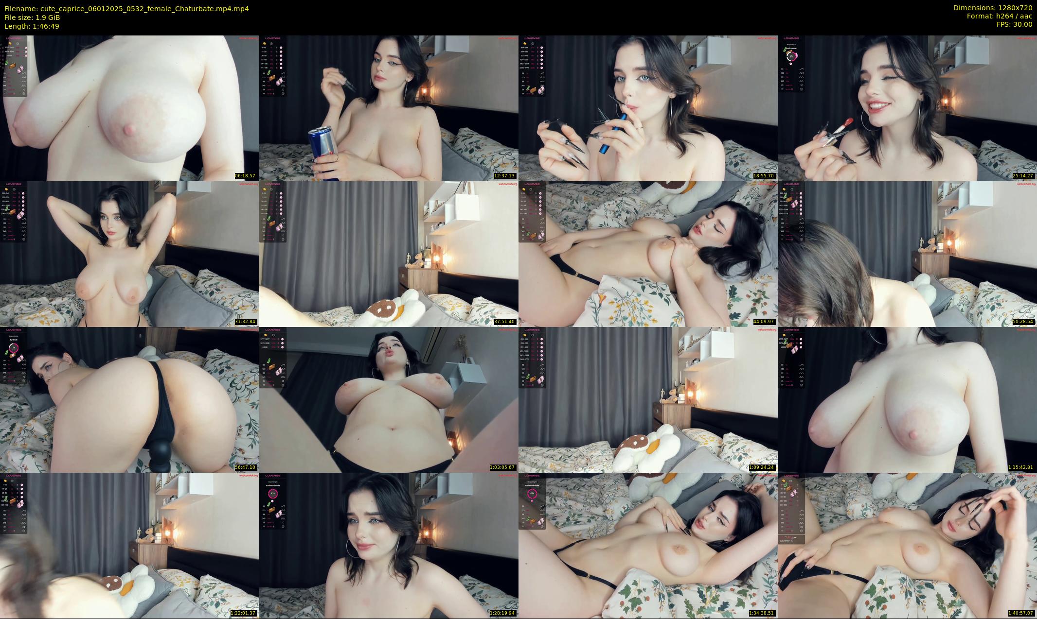 cute_caprice — 107 minute Chaturbate female cam show recording, 720p, Jan 6, 2025