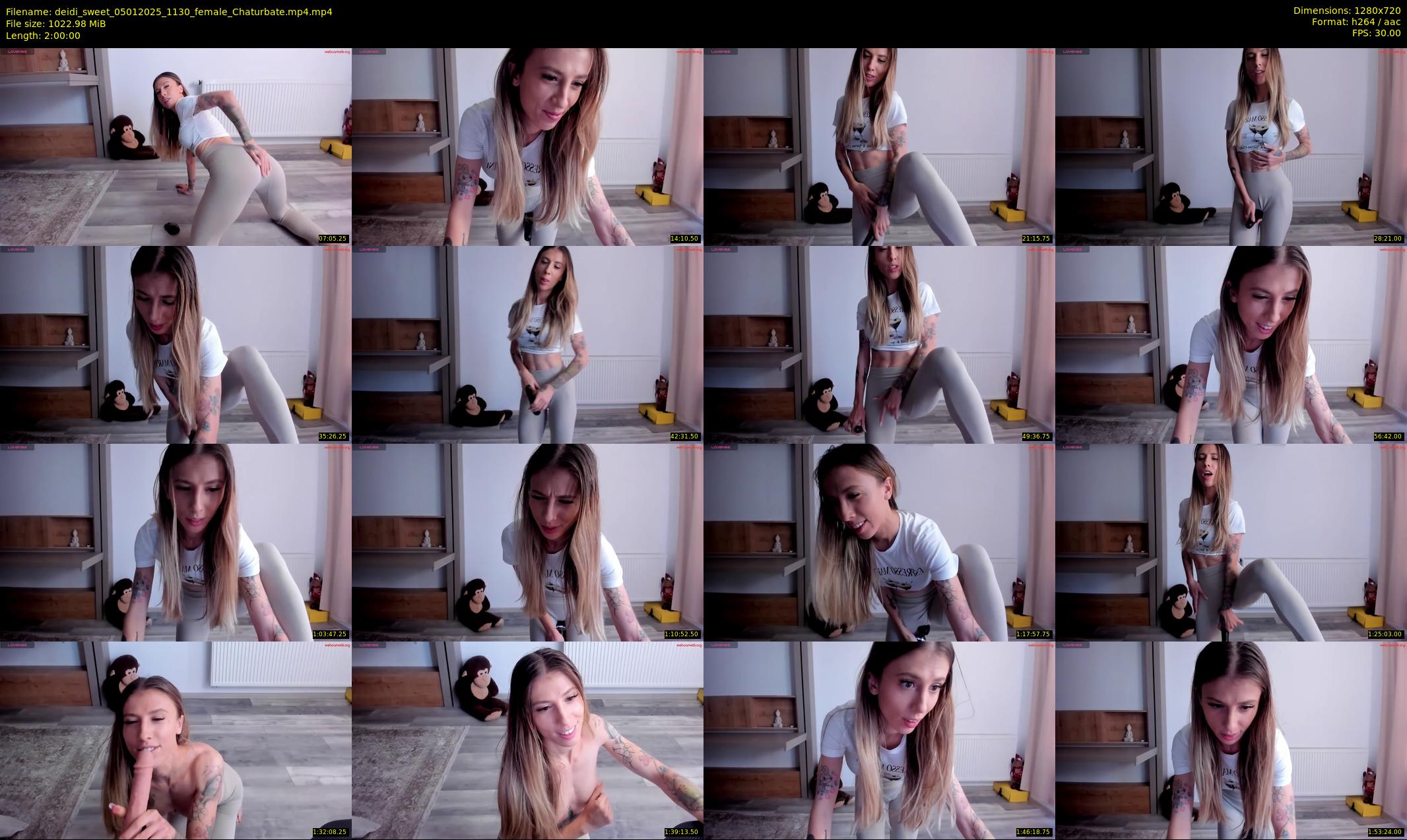 deidi_sweet — 120 minute Chaturbate female cam show recording, 720p, Jan 5, 2025