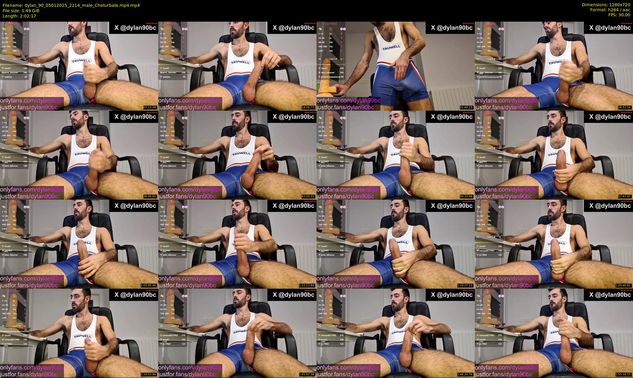 dylan_90 — 123 minute Chaturbate male cam show recording, 720p, Jan 5, 2025