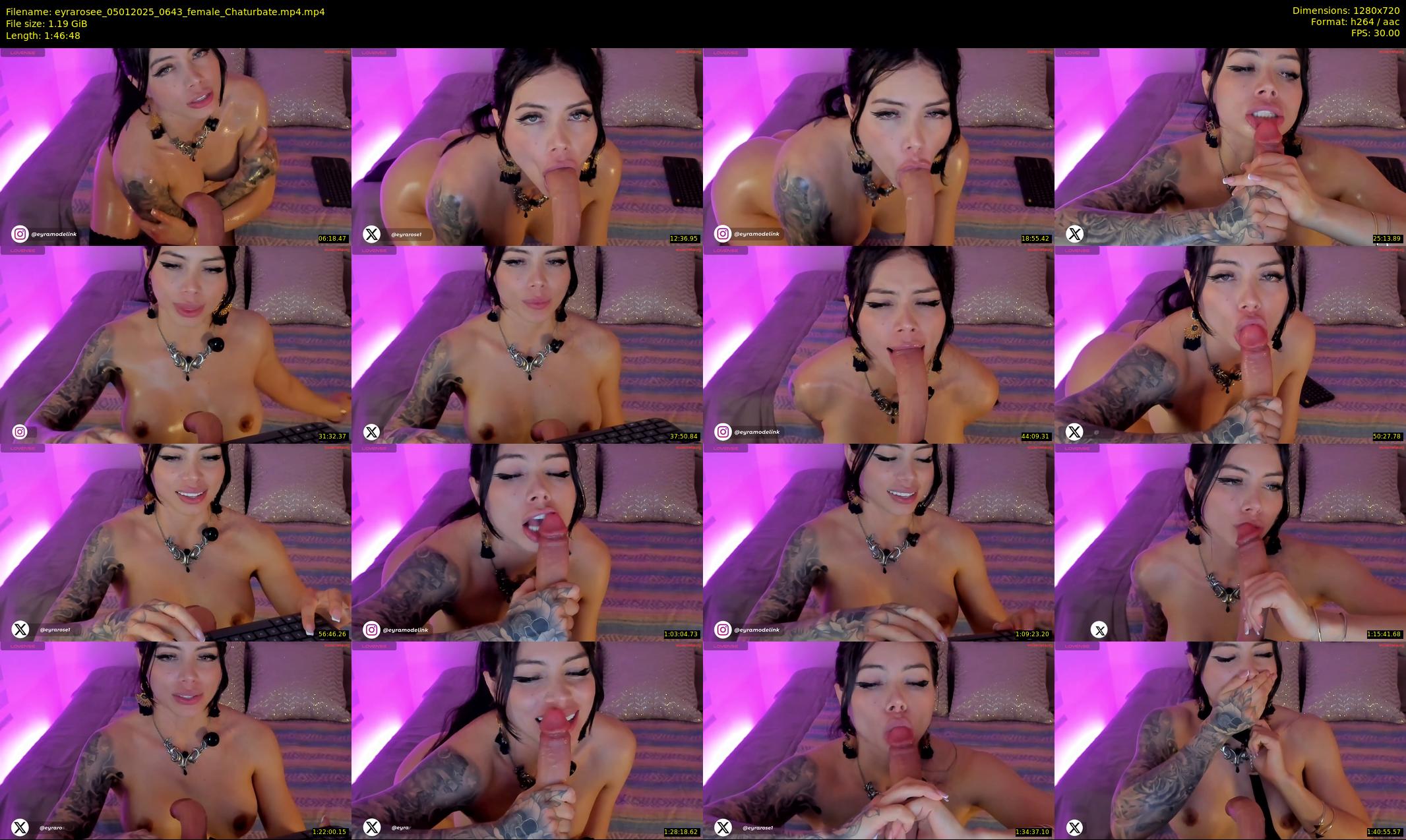 eyrarosee — 107 minute Chaturbate female cam show recording, 720p, Jan 5, 2025