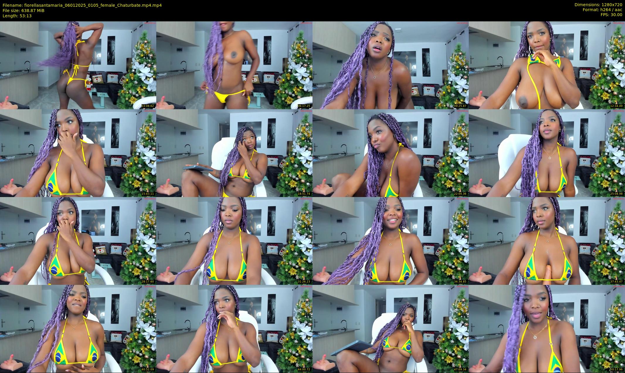 fiorellasantamaria — 54 minute Chaturbate female cam show recording, 720p, Jan 6, 2025