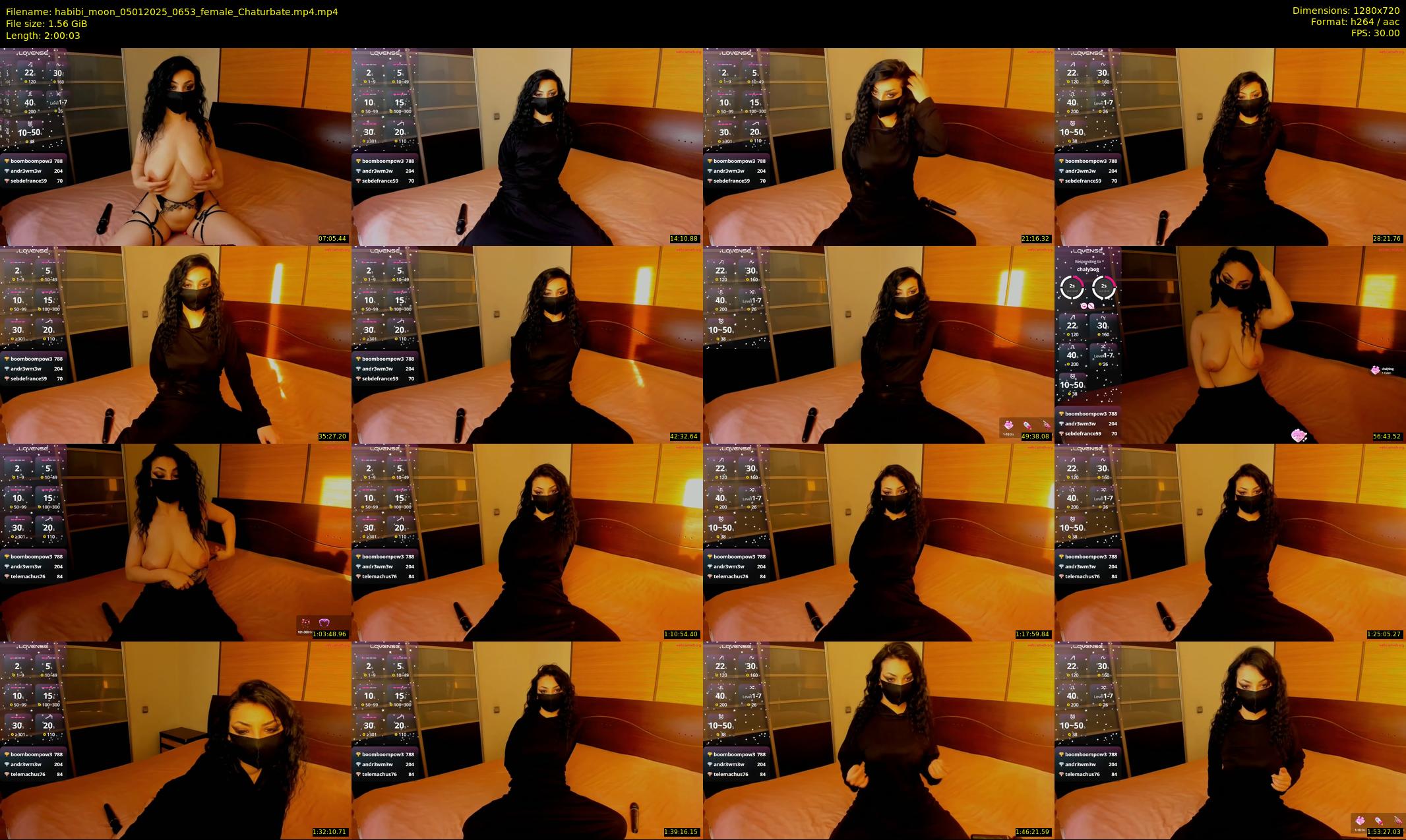 habibi_moon — 121 minute Chaturbate female cam show recording, 720p, Jan 5, 2025