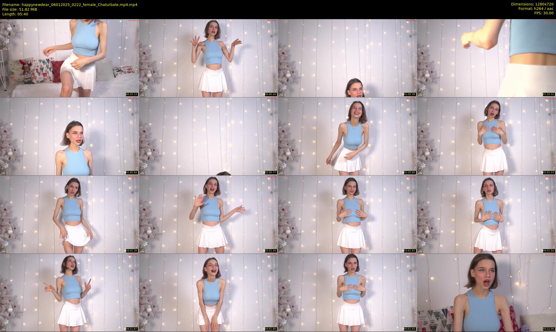 happynewdear — 6 minute Chaturbate female cam show recording, 720p, Jan 6, 2025