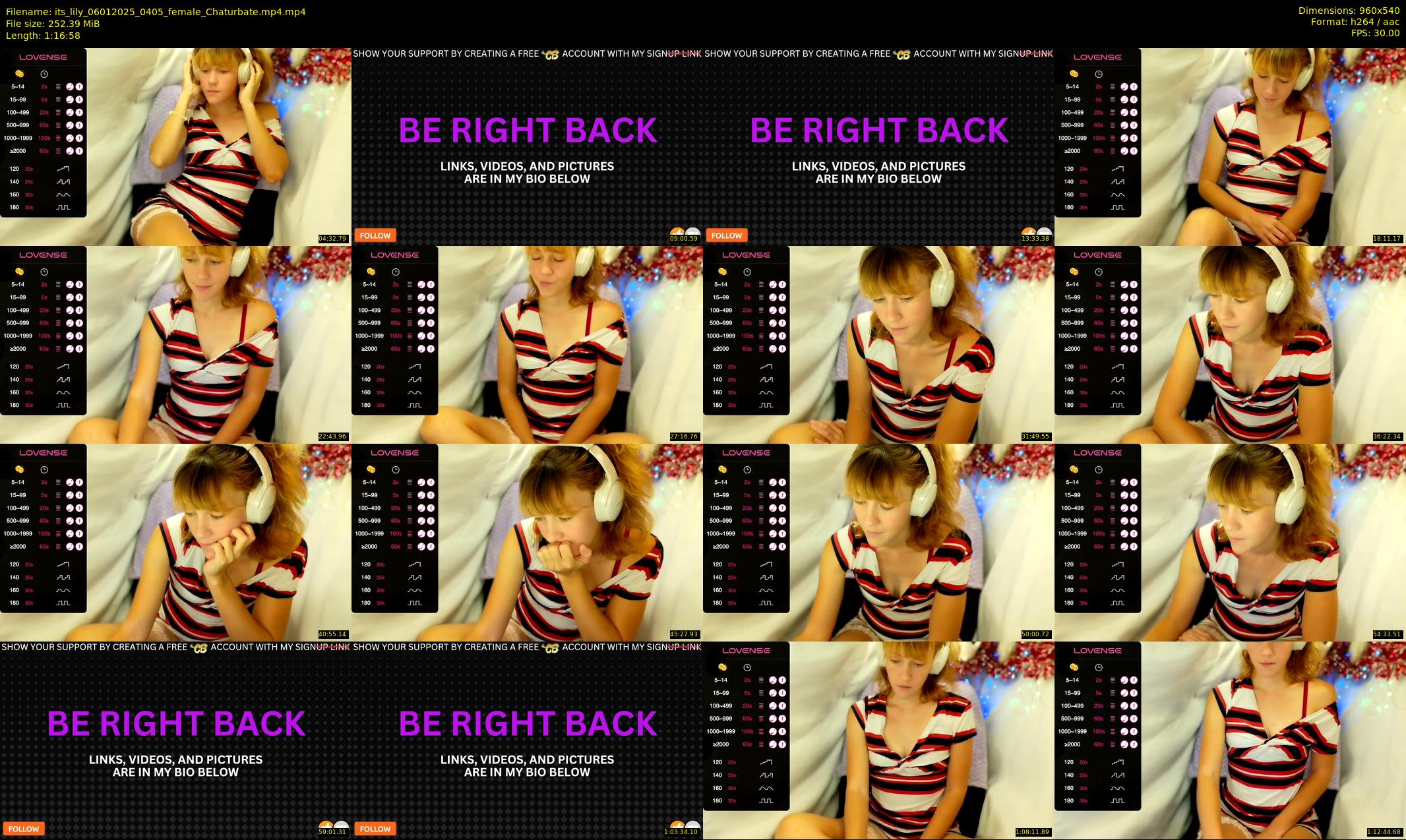 its_lily — 77 minute Chaturbate female cam show recording, 480p, Jan 6, 2025