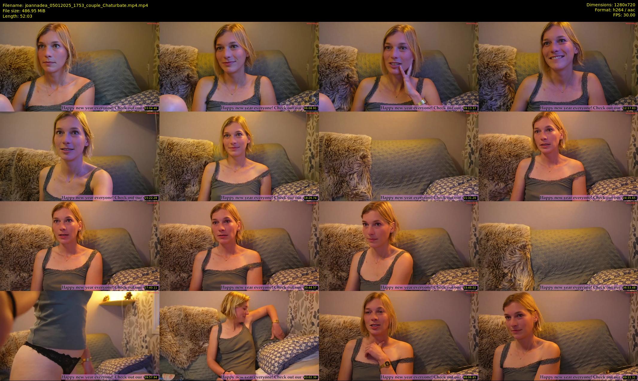 joannadea — 53 minute Chaturbate female cam show recording, 720p, Jan 5, 2025