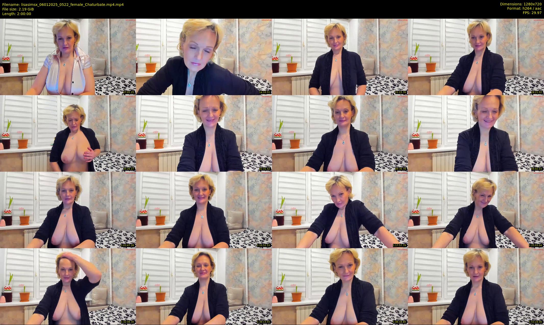 lisasimsx — 120 minute Chaturbate female cam show recording, 720p, Jan 6, 2025