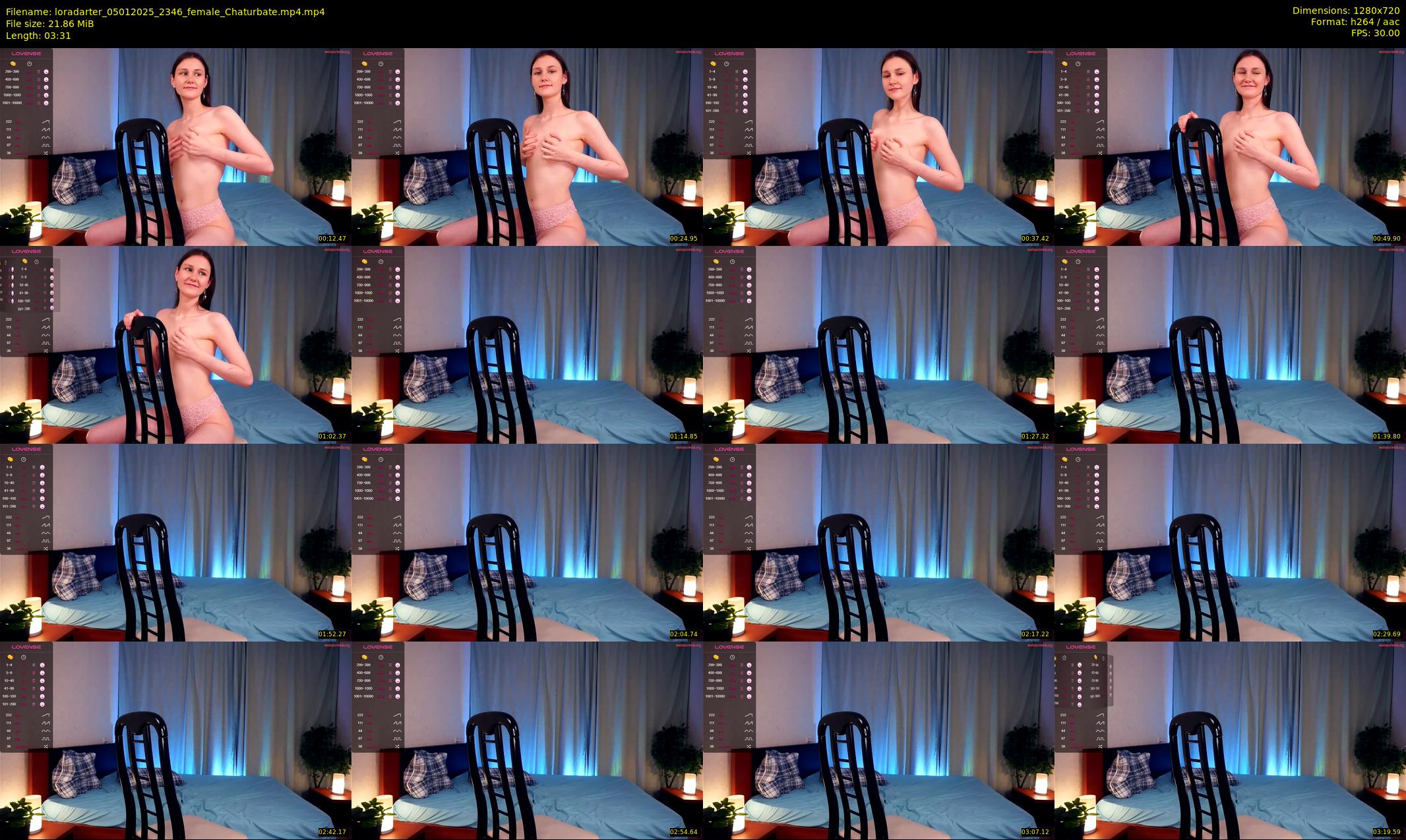 loradarter — 4 minute Chaturbate female cam show recording, 720p, Jan 5, 2025