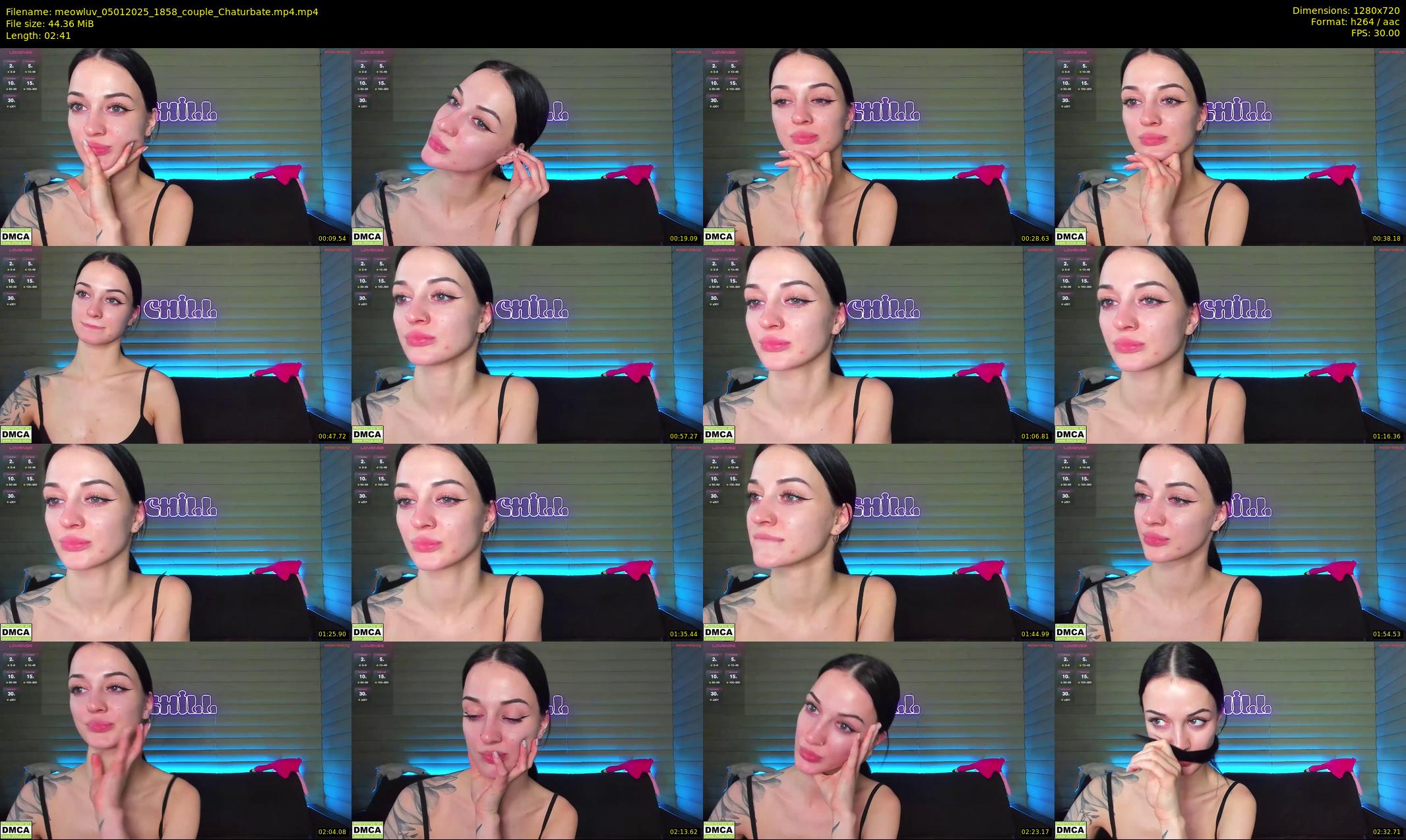 meowluv — 3 minute Chaturbate couple cam show recording, 720p, Jan 5, 2025
