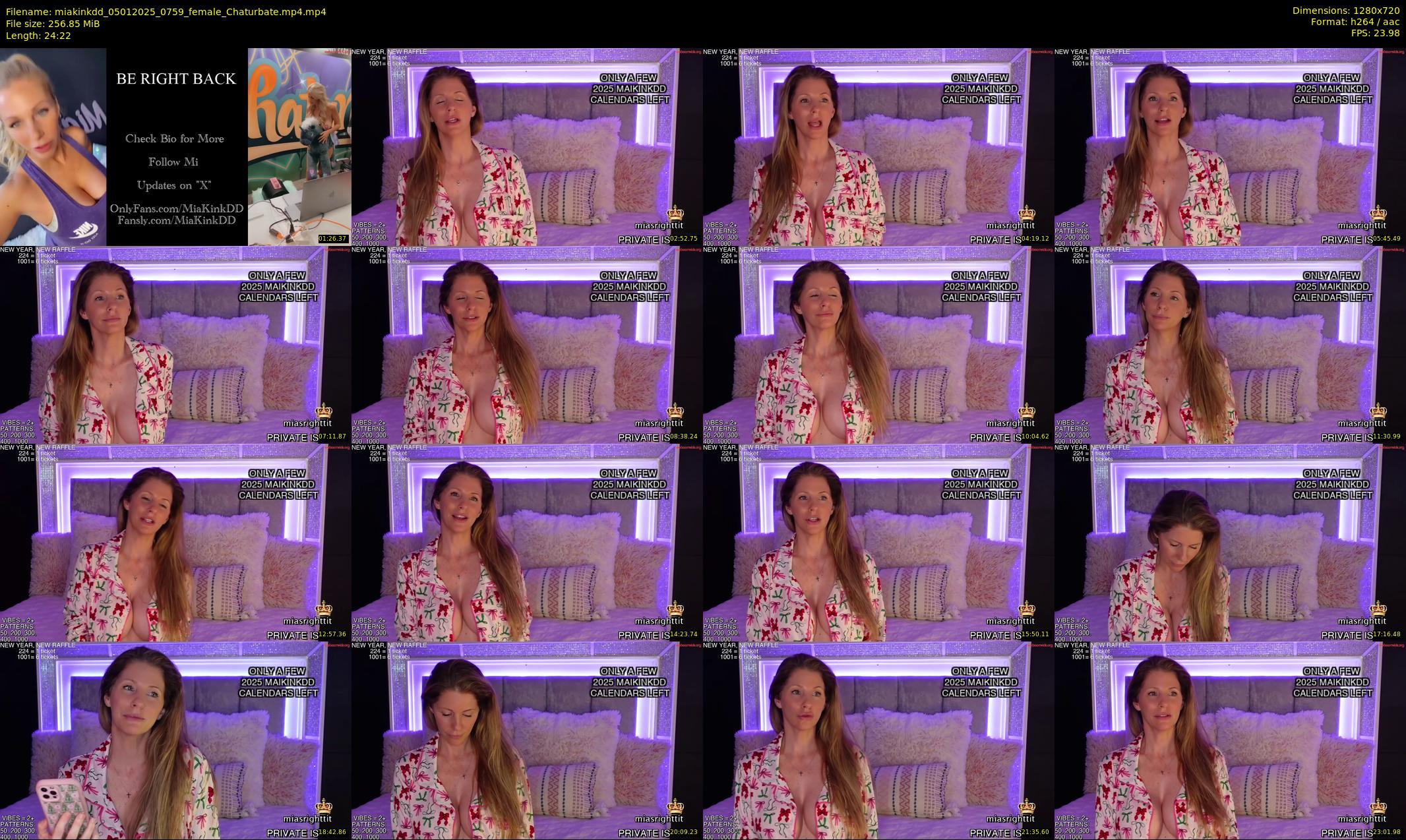 miakinkdd — 25 minute Chaturbate female cam show recording, 720p, Jan 5, 2025