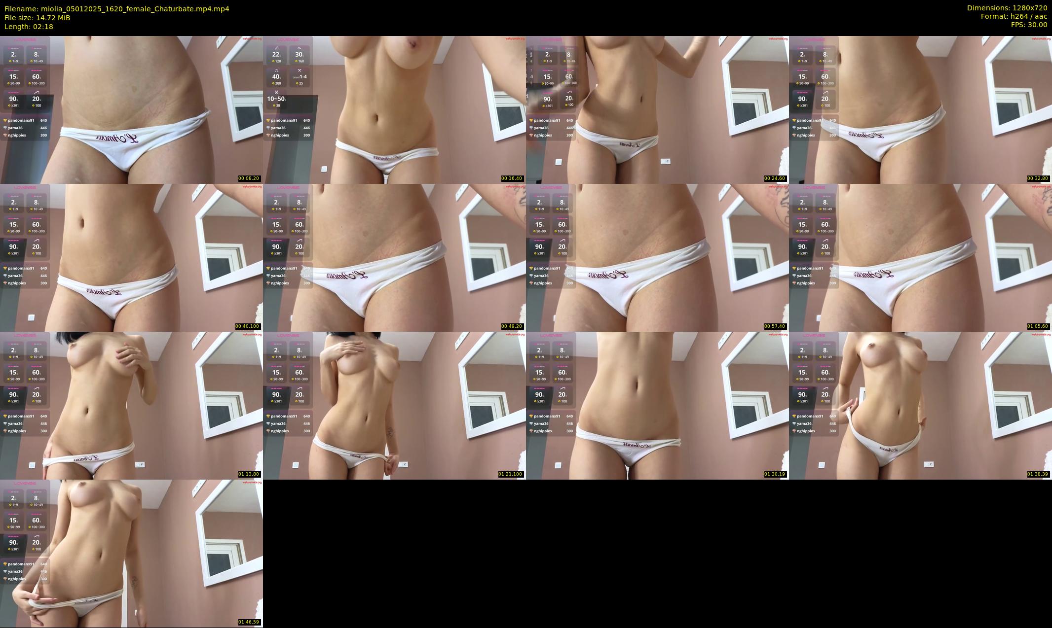 miolia — 3 minute Chaturbate female cam show recording, 720p, Jan 5, 2025