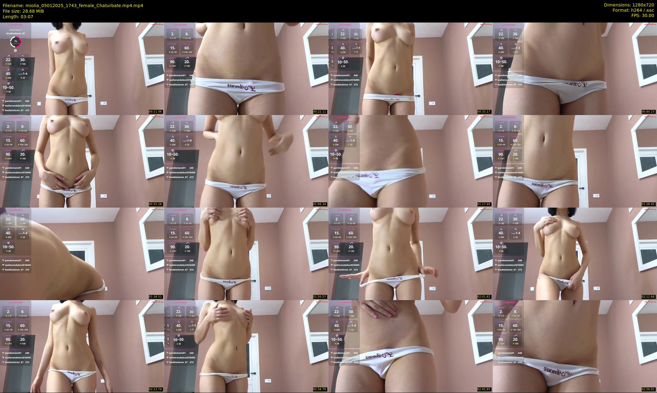 miolia — 4 minute Chaturbate female cam show recording, 720p, Jan 5, 2025