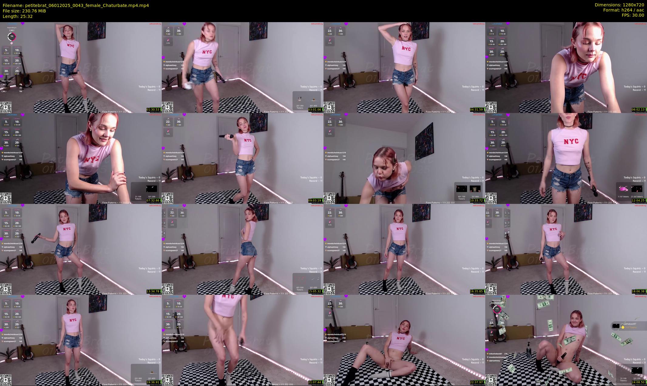 petitebrat — 26 minute Chaturbate female cam show recording, 720p, Jan 6, 2025