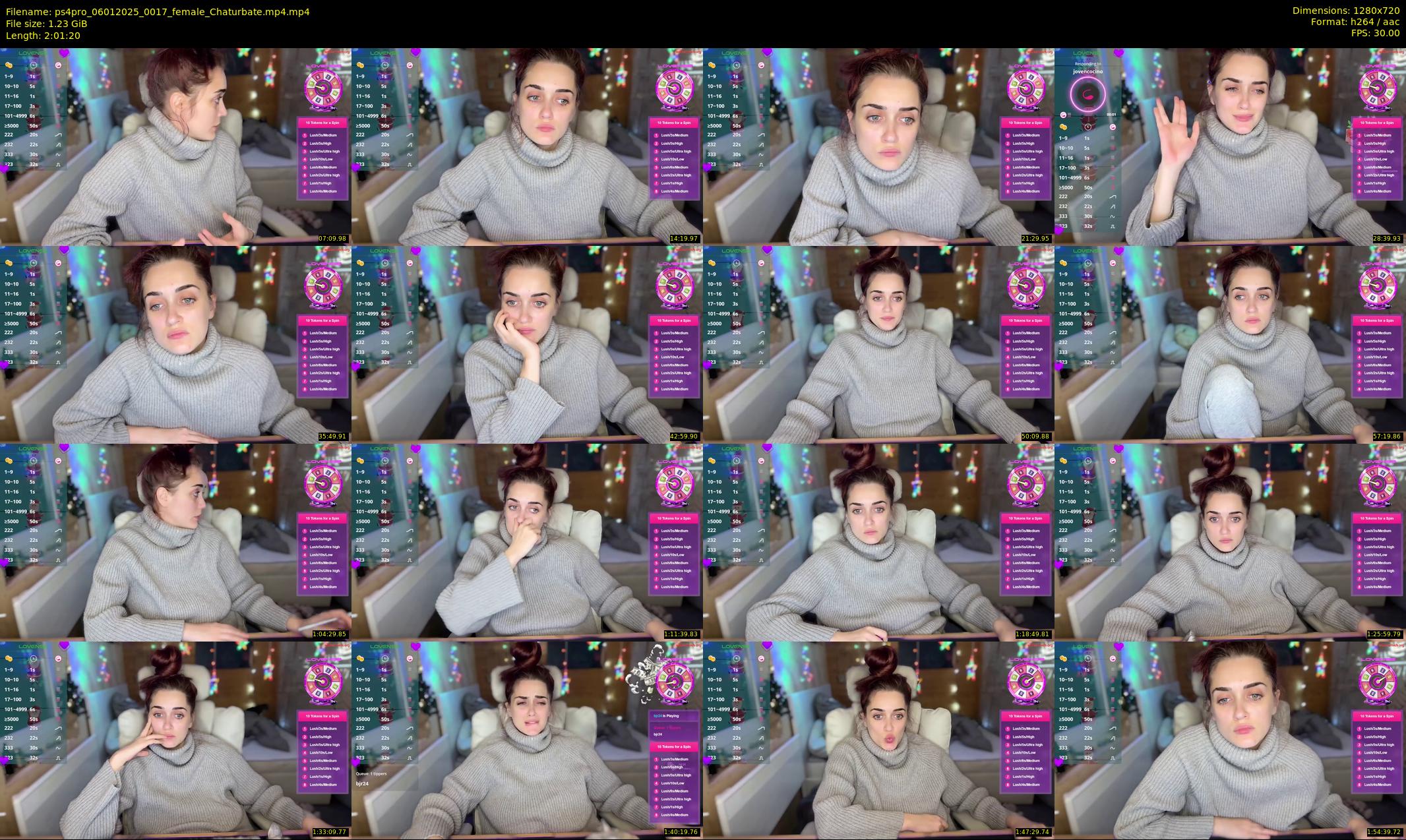 ps4pro — 122 minute Chaturbate female cam show recording, 720p, Jan 6, 2025