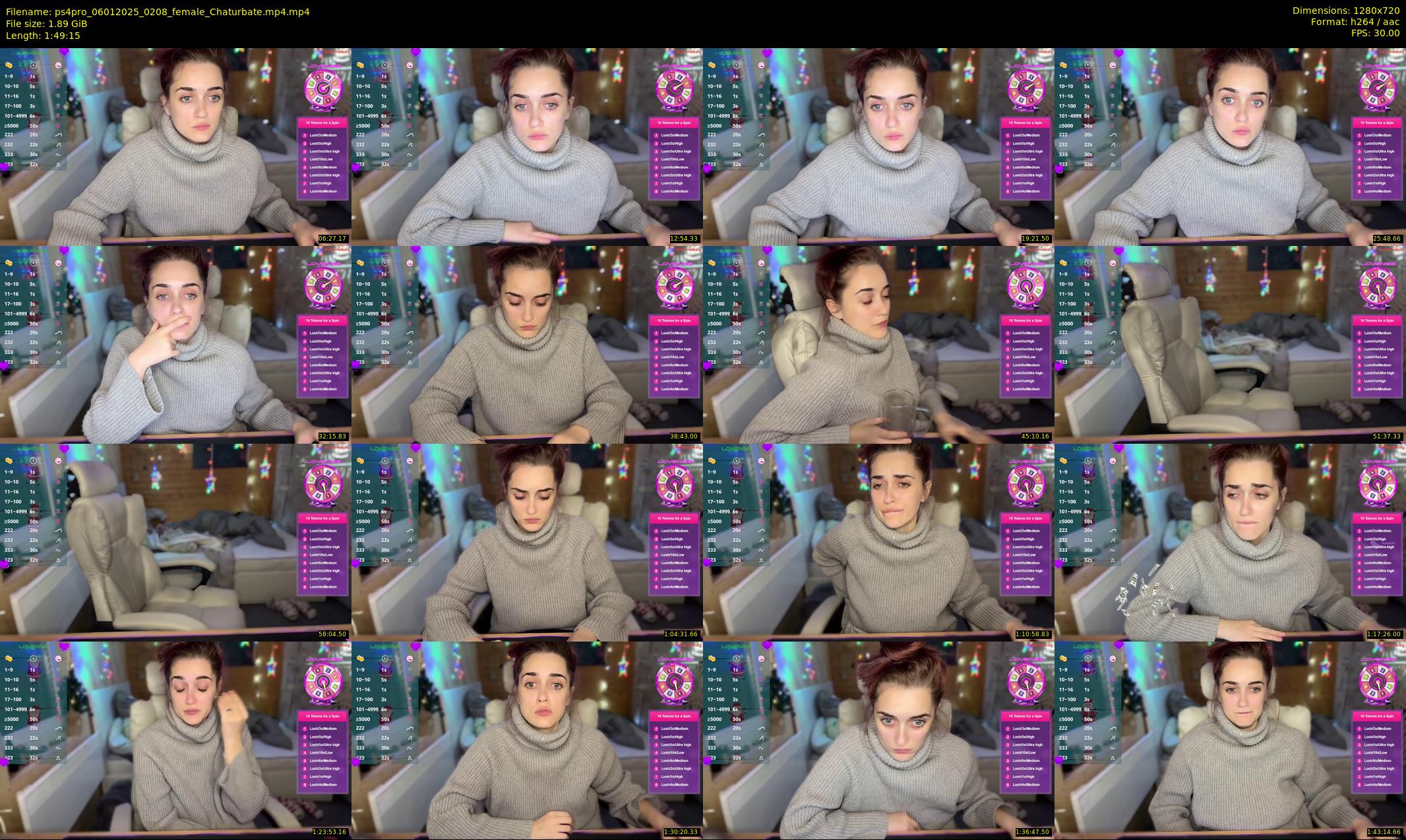 ps4pro — 110 minute Chaturbate female cam show recording, 720p, Jan 6, 2025