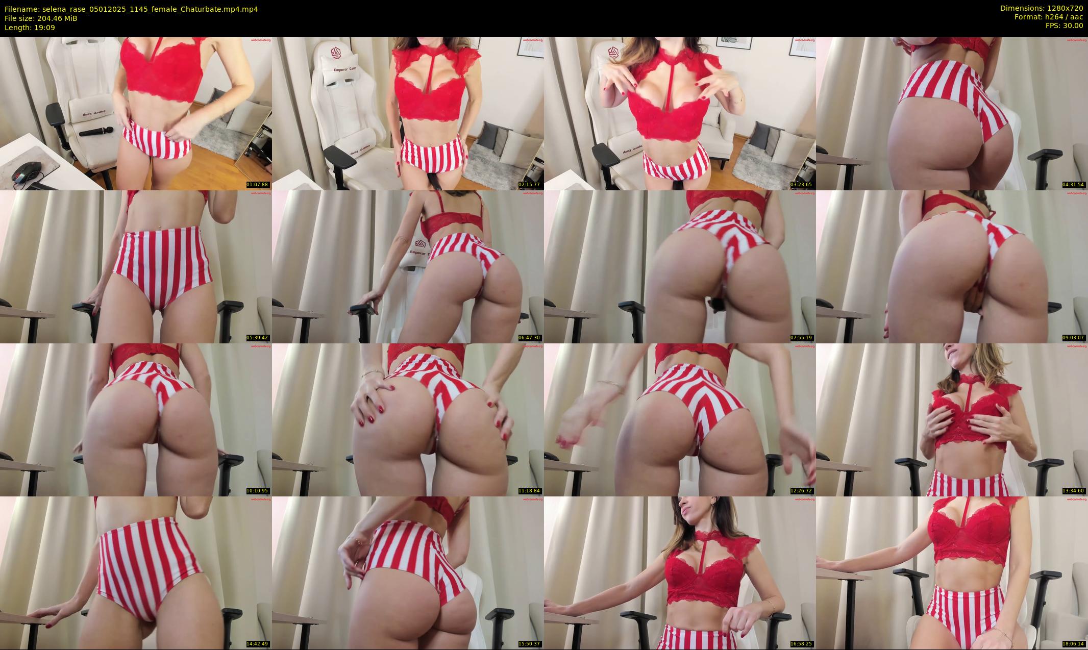 selena_rase — 20 minute Chaturbate female cam show recording, 720p, Jan 5, 2025