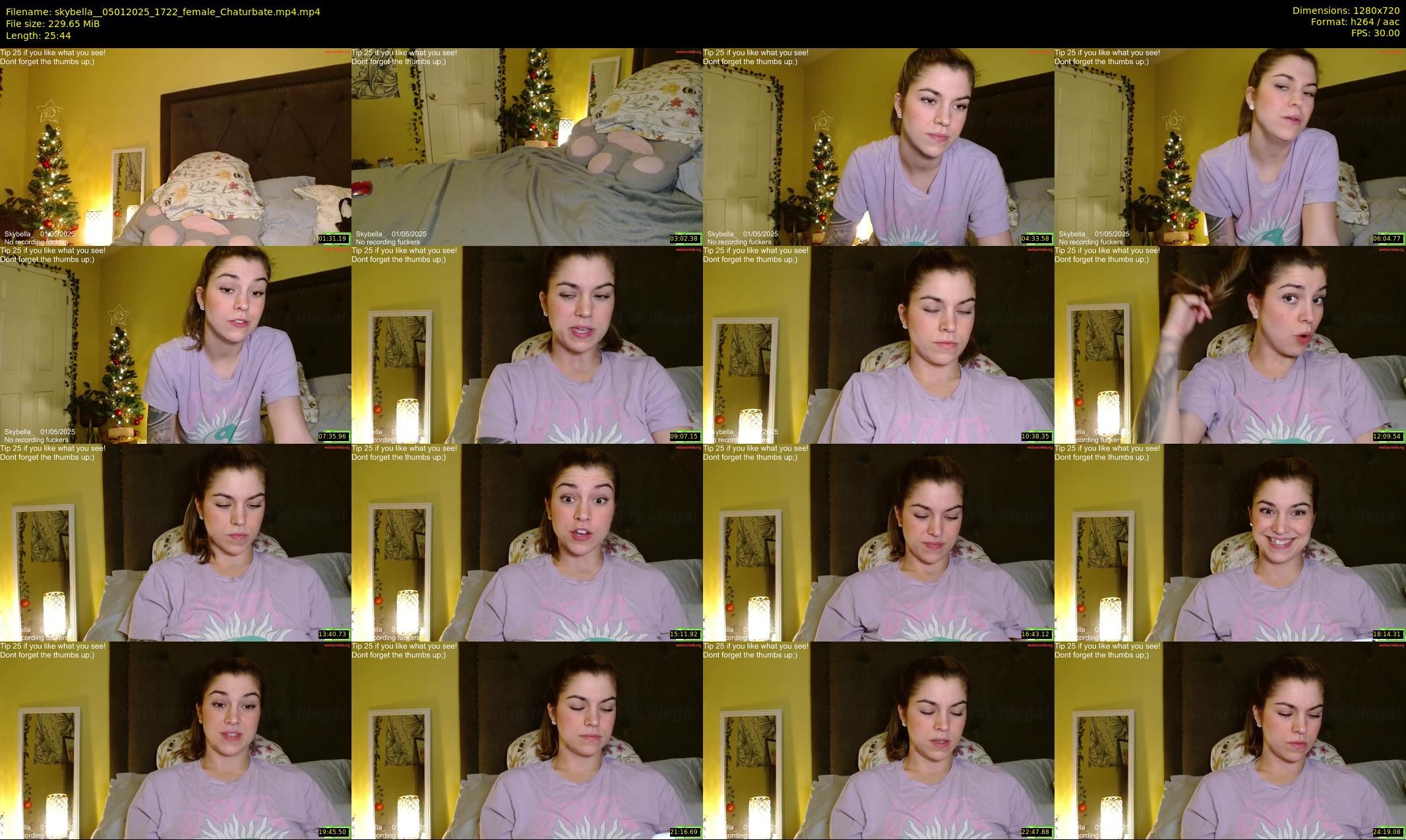skybella_ — 26 minute Chaturbate female cam show recording, 720p, Jan 5, 2025