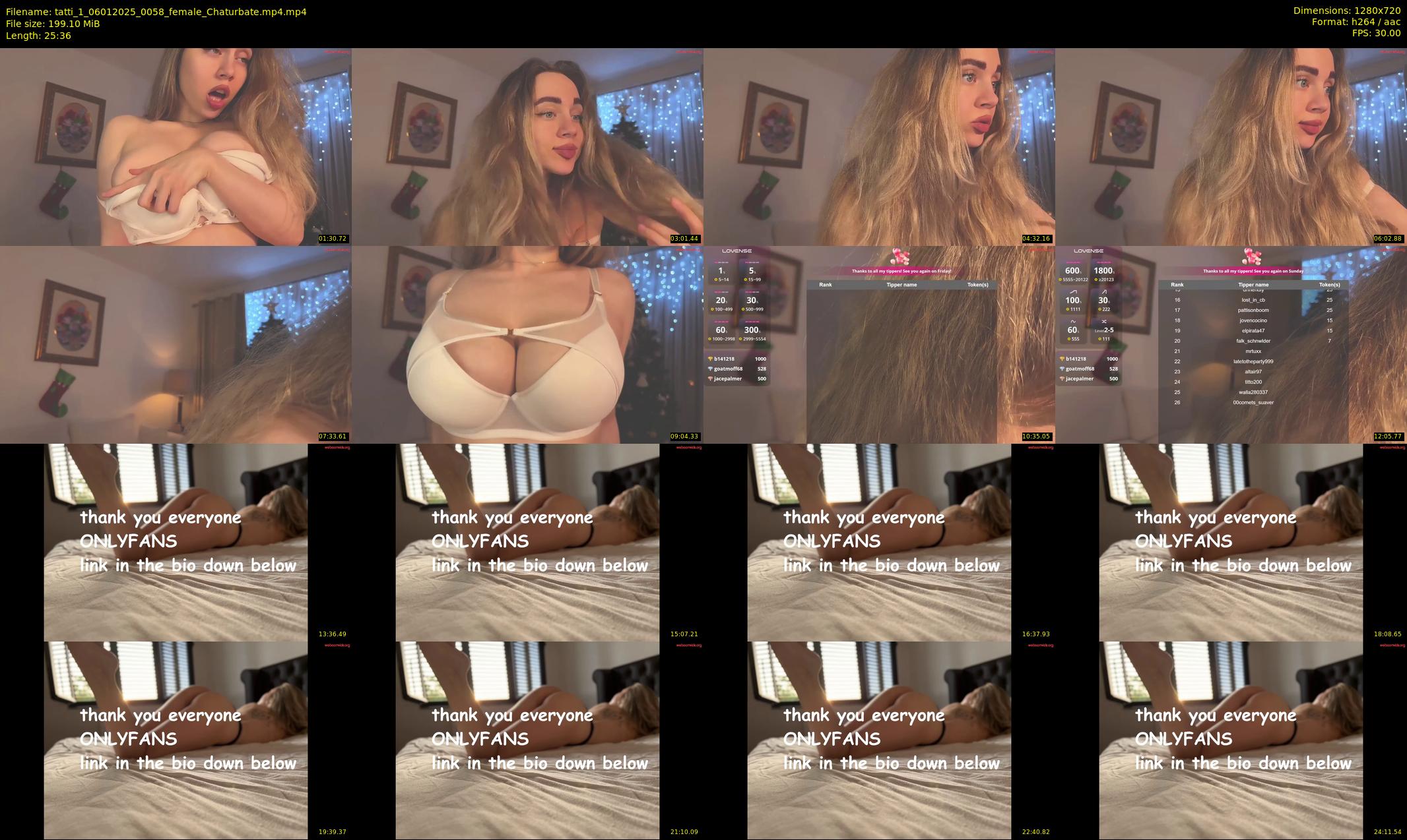 tatti_1 — 26 minute Chaturbate female cam show recording, 720p, Jan 6, 2025