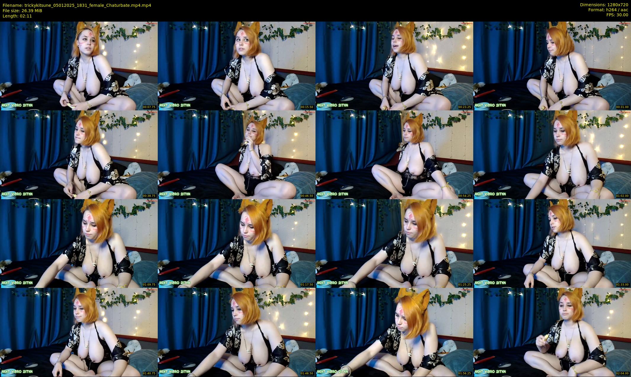 trickykitsune — 3 minute Chaturbate female cam show recording, 720p, Jan 5, 2025