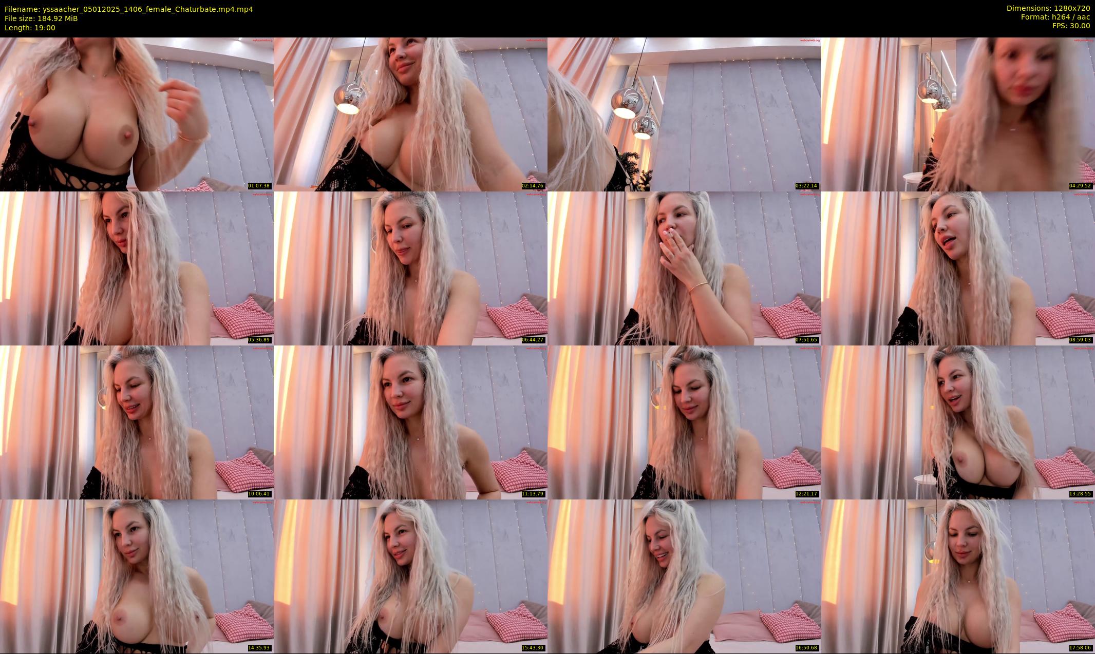 yssaacher — 19 minute Chaturbate female cam show recording, 720p, Jan 5, 2025