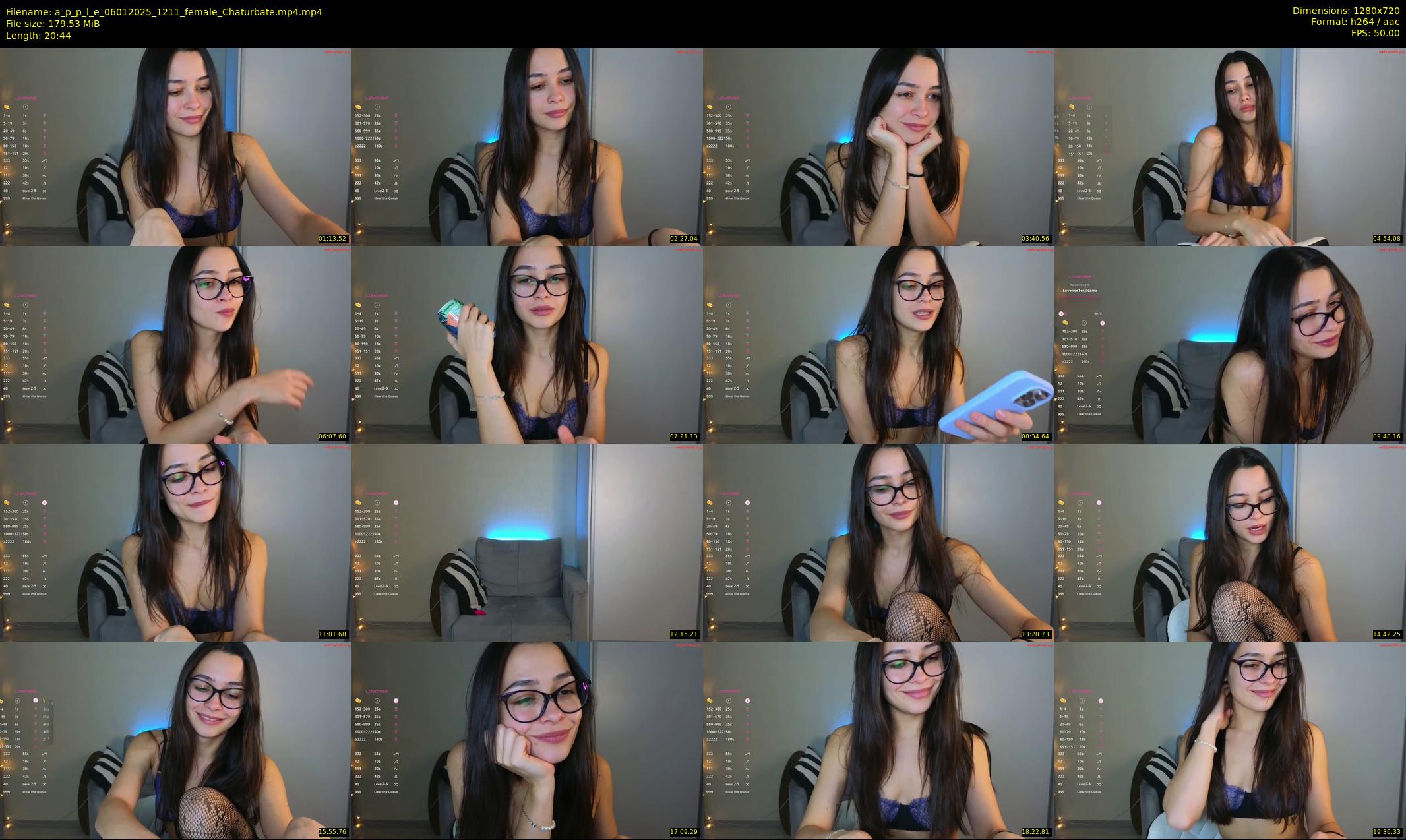 a_p_p_l_e — 21 minute Chaturbate female cam show recording, 720p, Jan 6, 2025