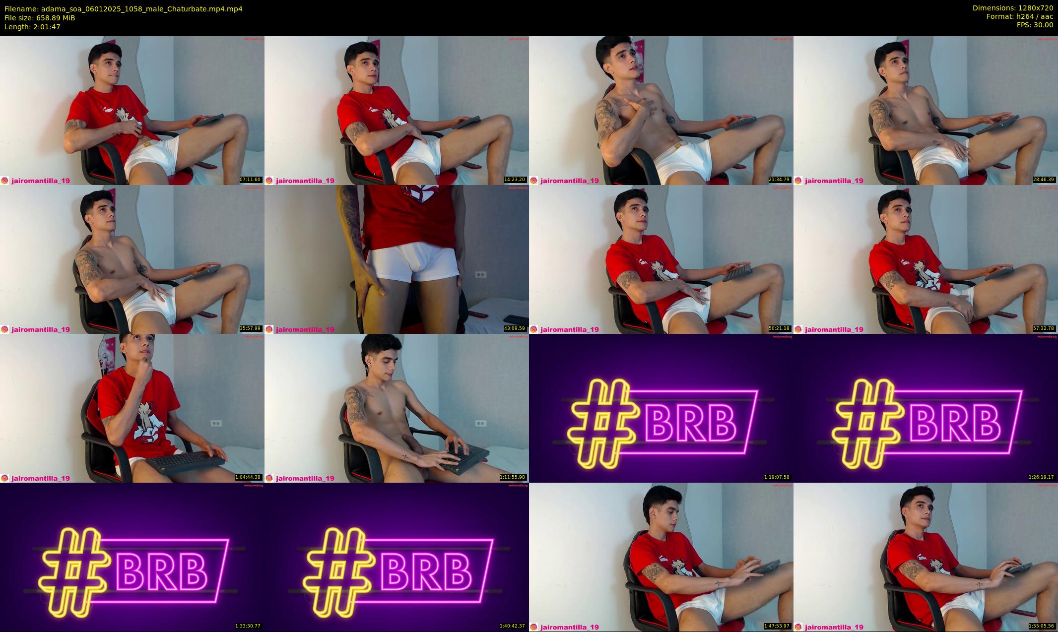 adama_soa — 122 minute Chaturbate male cam show recording, 720p, Jan 6, 2025