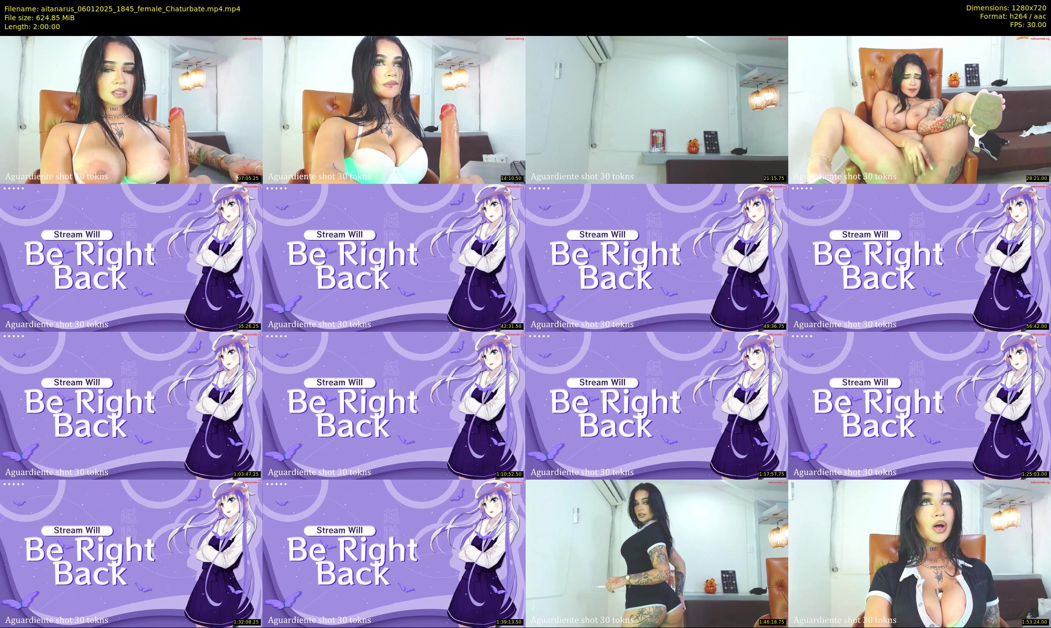 aitanarus — 120 minute Chaturbate female cam show recording, 720p, Jan 6, 2025
