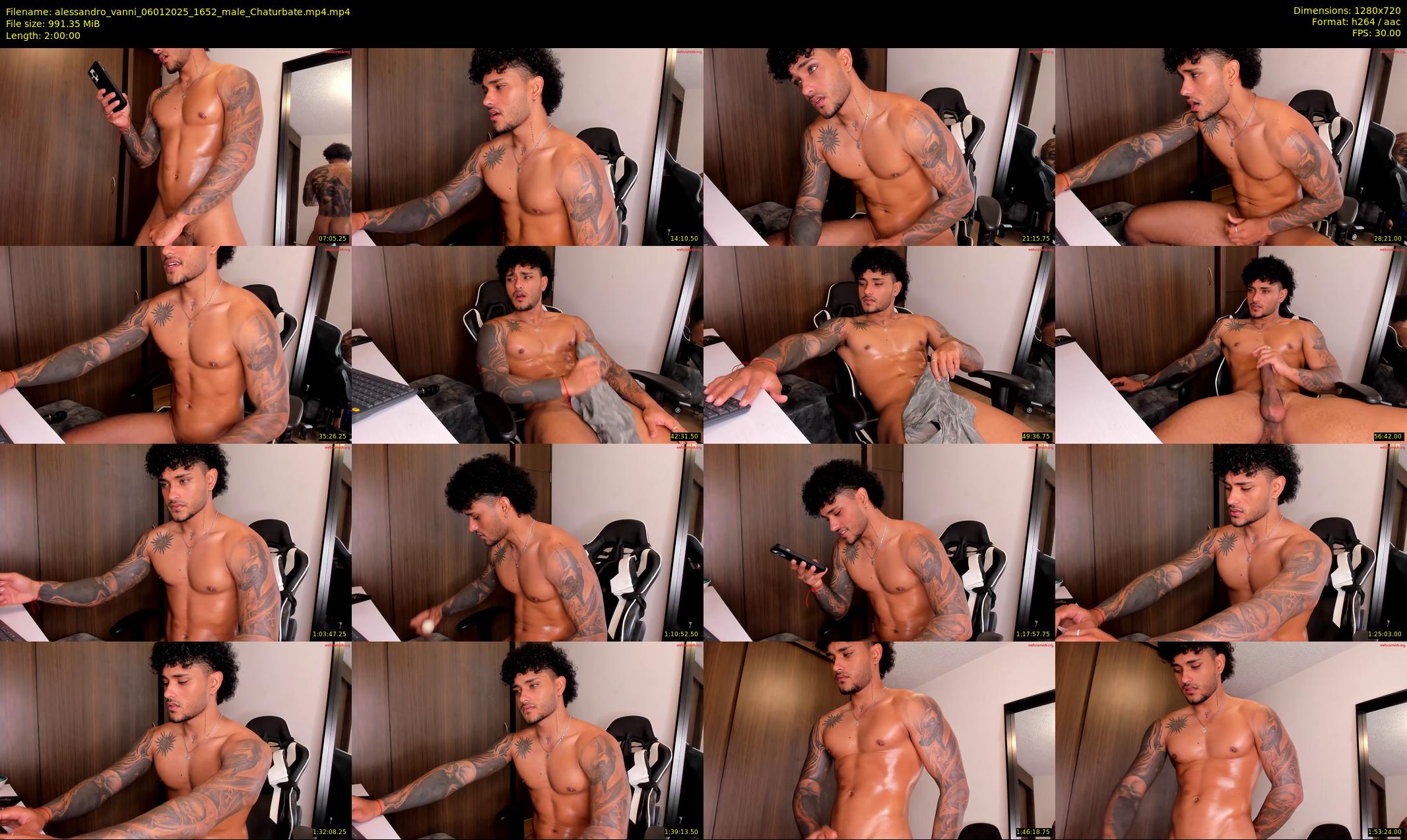 alessandro_vanni — 120 minute Chaturbate male cam show recording, 720p, Jan 6, 2025
