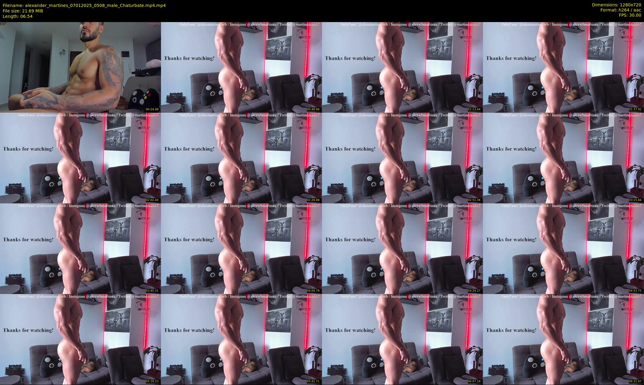 alexander_martines — 7 minute Chaturbate male cam show recording, 720p, Jan 7, 2025