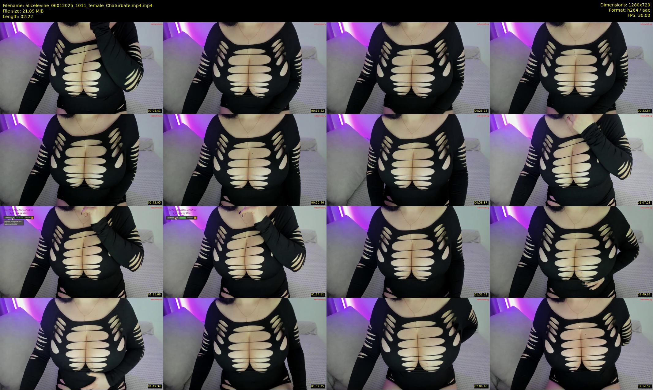 alicelevine — 3 minute Chaturbate female cam show recording, 720p, Jan 6, 2025