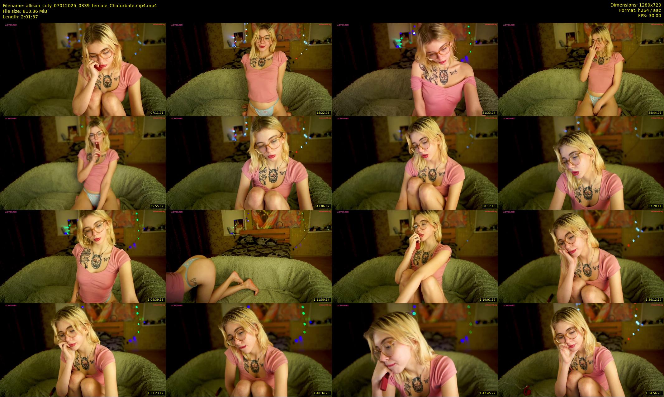 allison_cuty — 122 minute Chaturbate female cam show recording, 720p, Jan 7, 2025