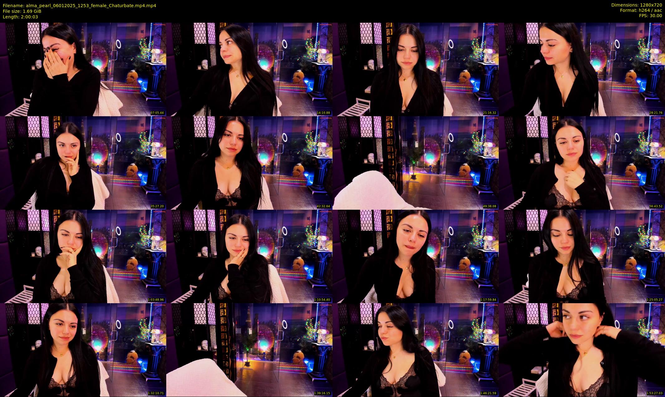 alma_pearl — 121 minute Chaturbate female cam show recording, 720p, Jan 6, 2025