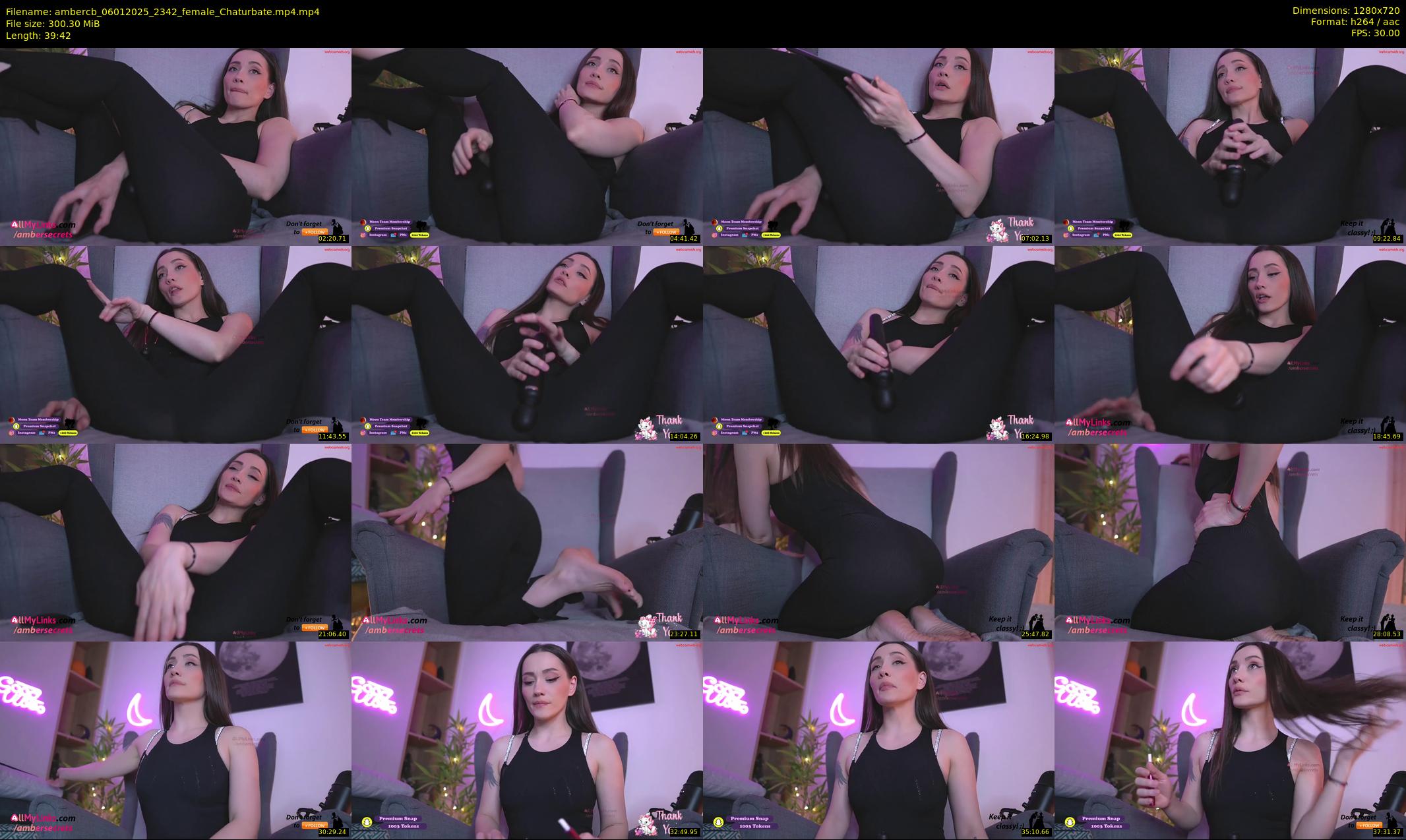 ambercb — 40 minute Chaturbate female cam show recording, 720p, Jan 6, 2025