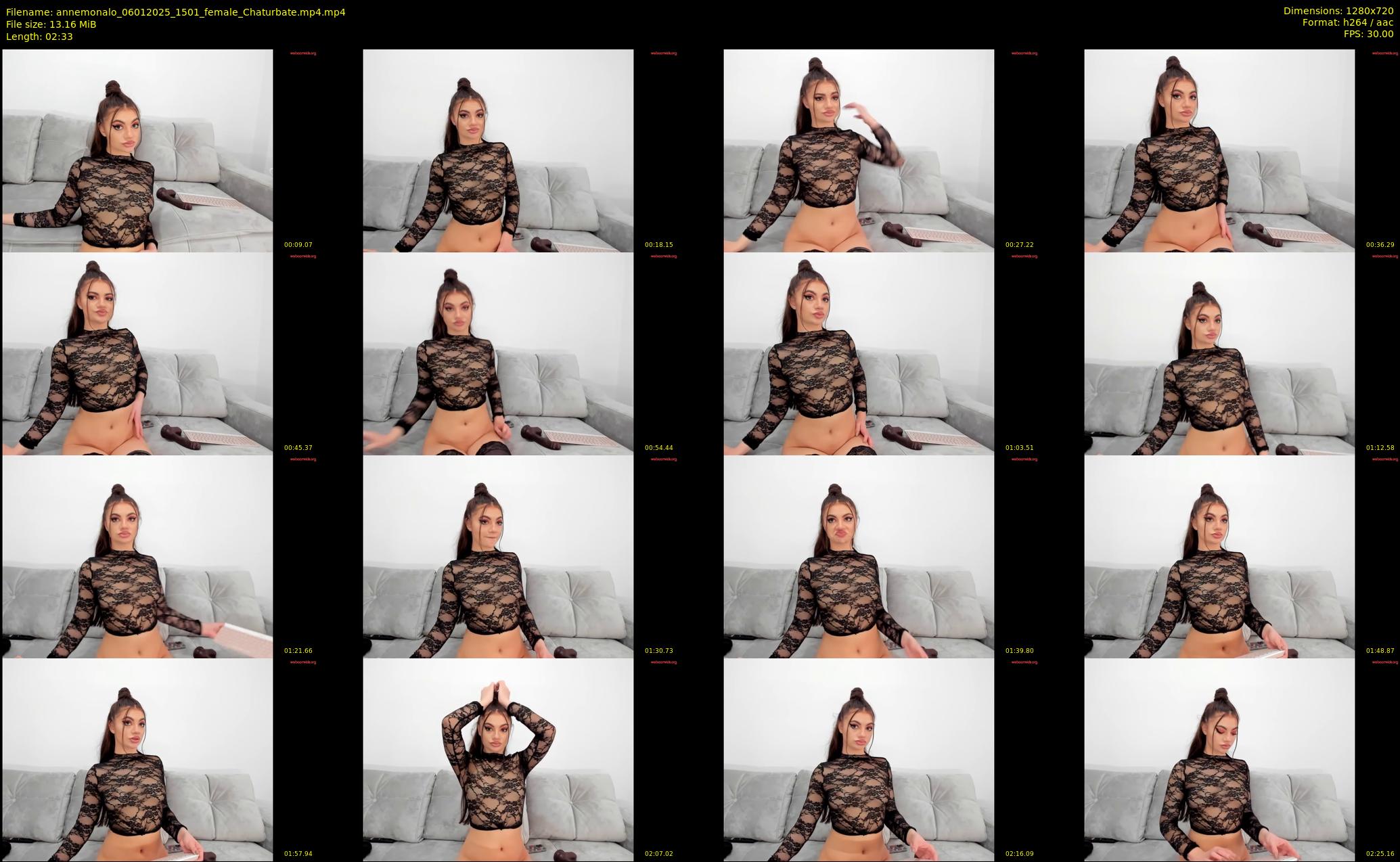 annemonalo — 3 minute Chaturbate female cam show recording, 720p, Jan 6, 2025