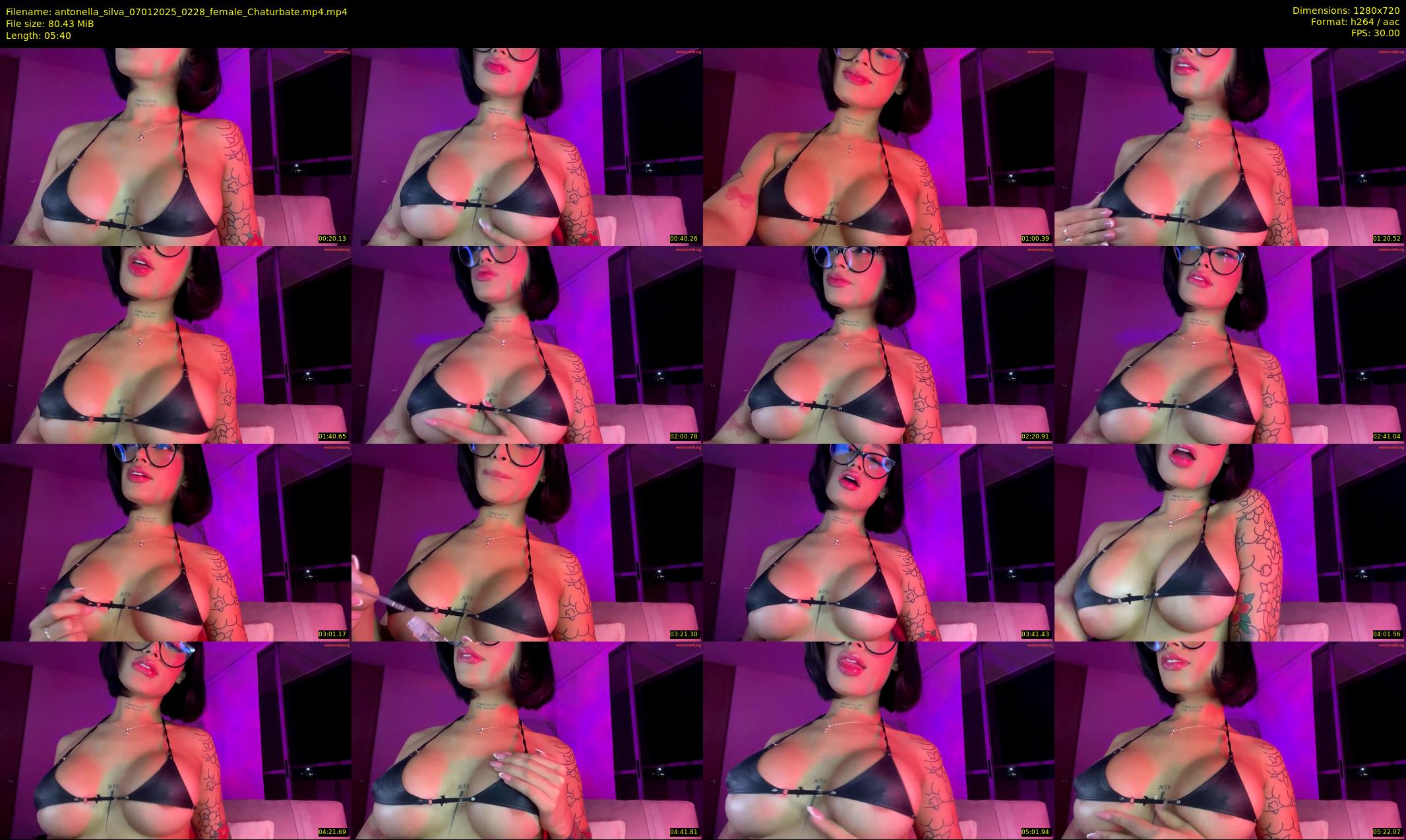 antonella_silva — 6 minute Chaturbate female cam show recording, 720p, Jan 7, 2025