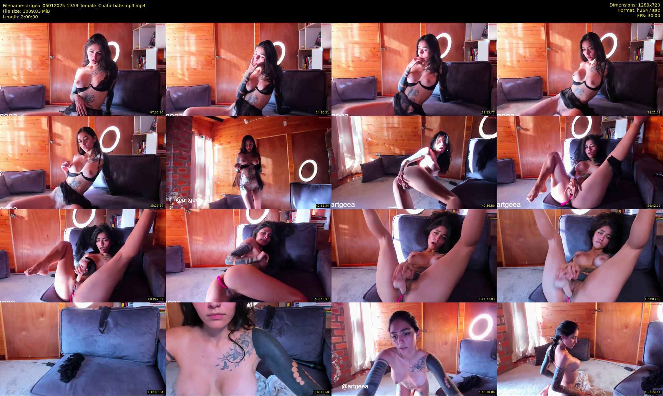 artgea — 120 minute Chaturbate female cam show recording, 720p, Jan 6, 2025
