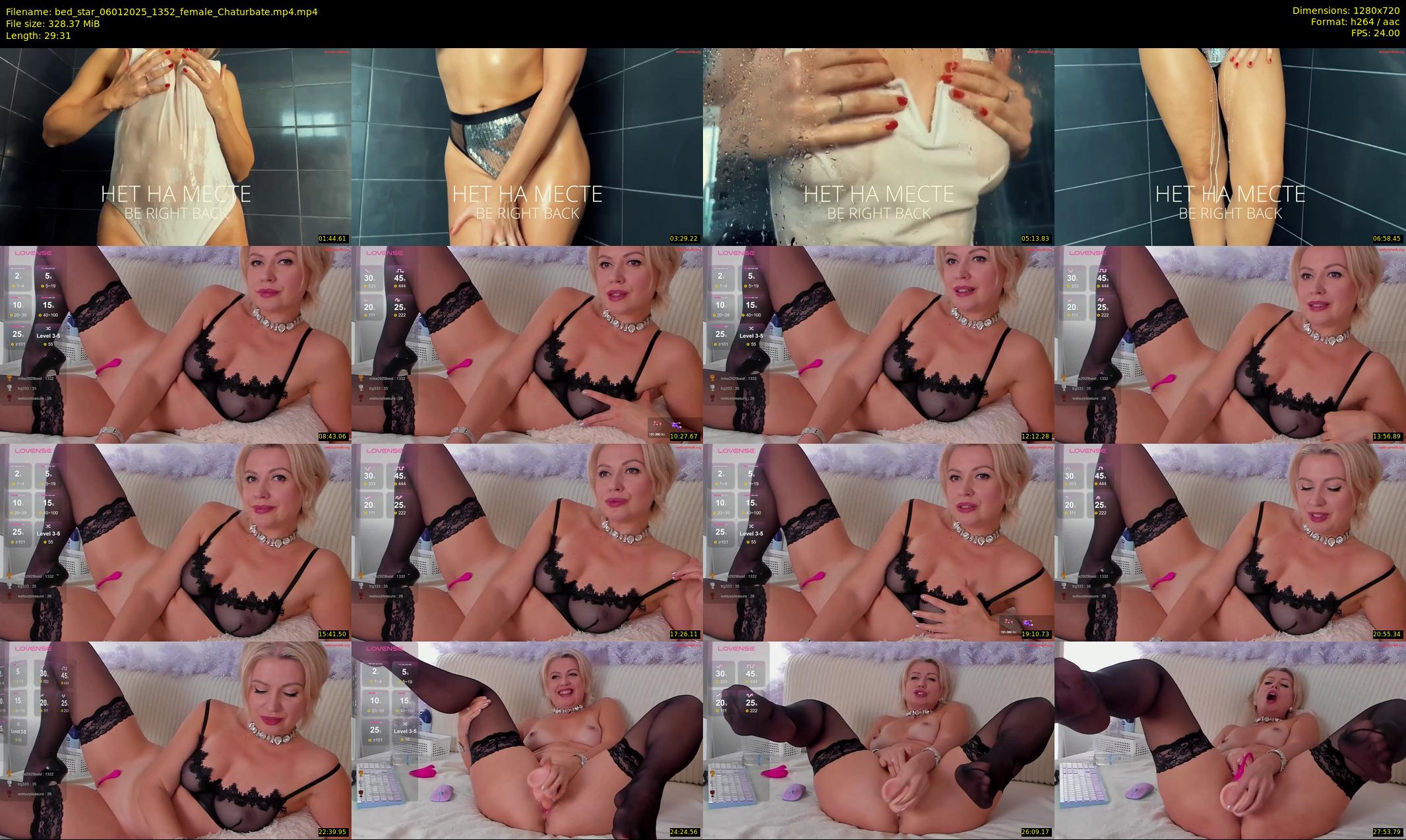 bed_star — 30 minute Chaturbate female cam show recording, 720p, Jan 6, 2025