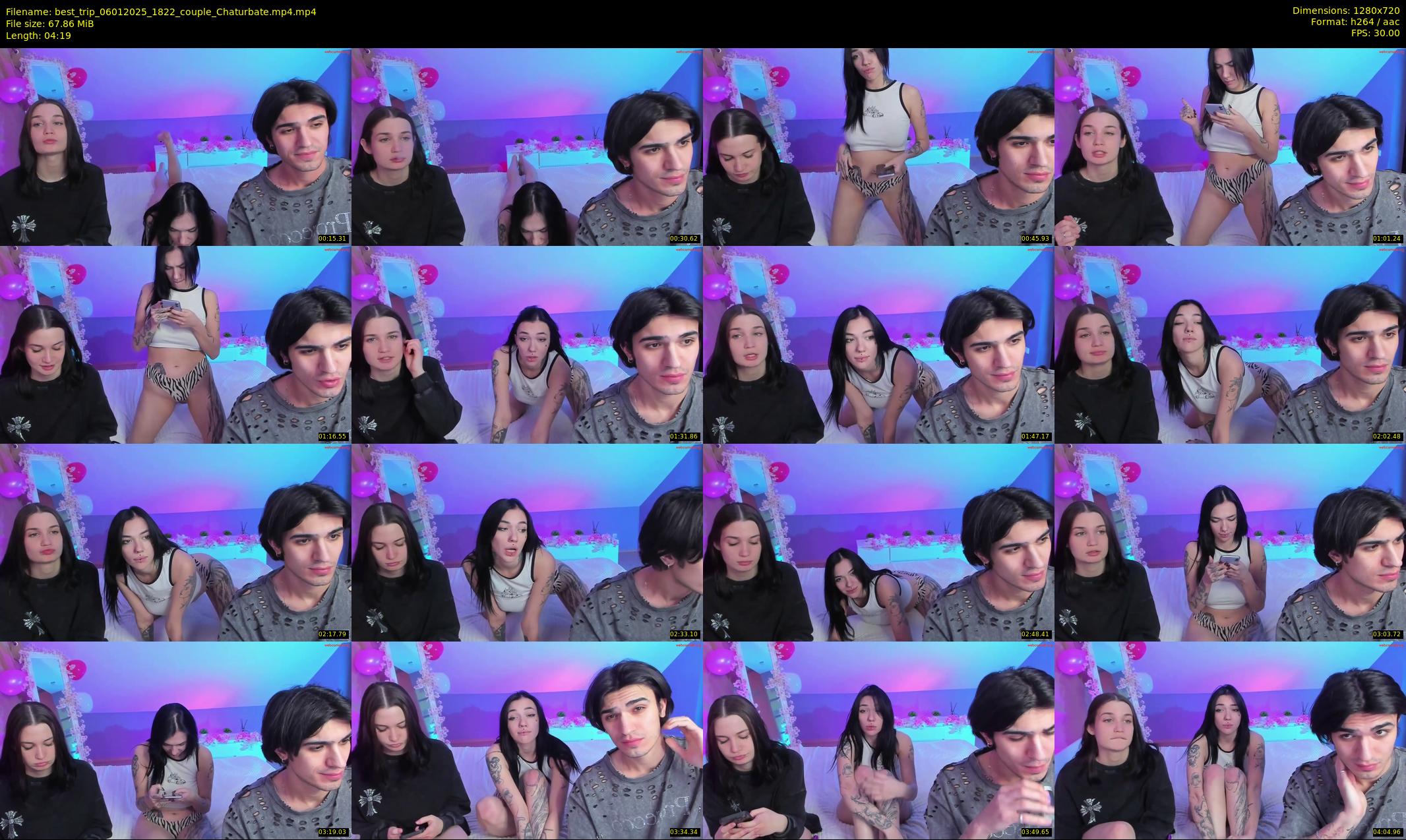 best_trip — 5 minute Chaturbate couple cam show recording, 720p, Jan 6, 2025