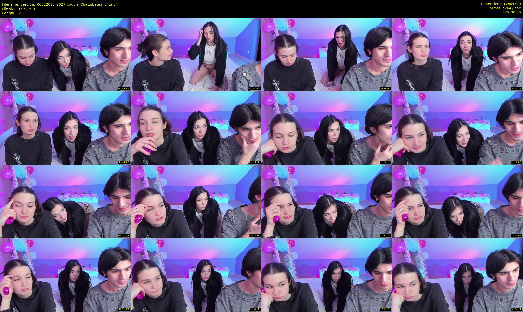 best_trip — 3 minute Chaturbate couple cam show recording, 720p, Jan 6, 2025