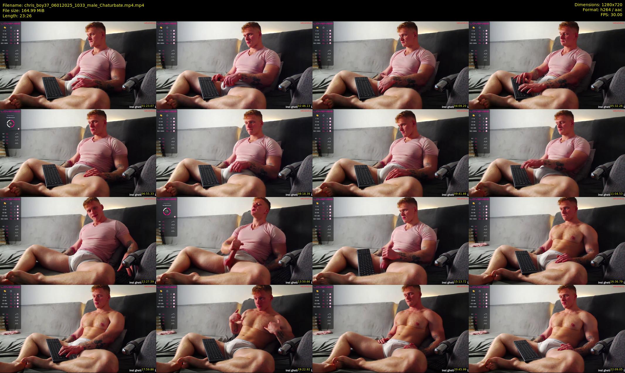chris_boy37 — 24 minute Chaturbate male cam show recording, 720p, Jan 6, 2025