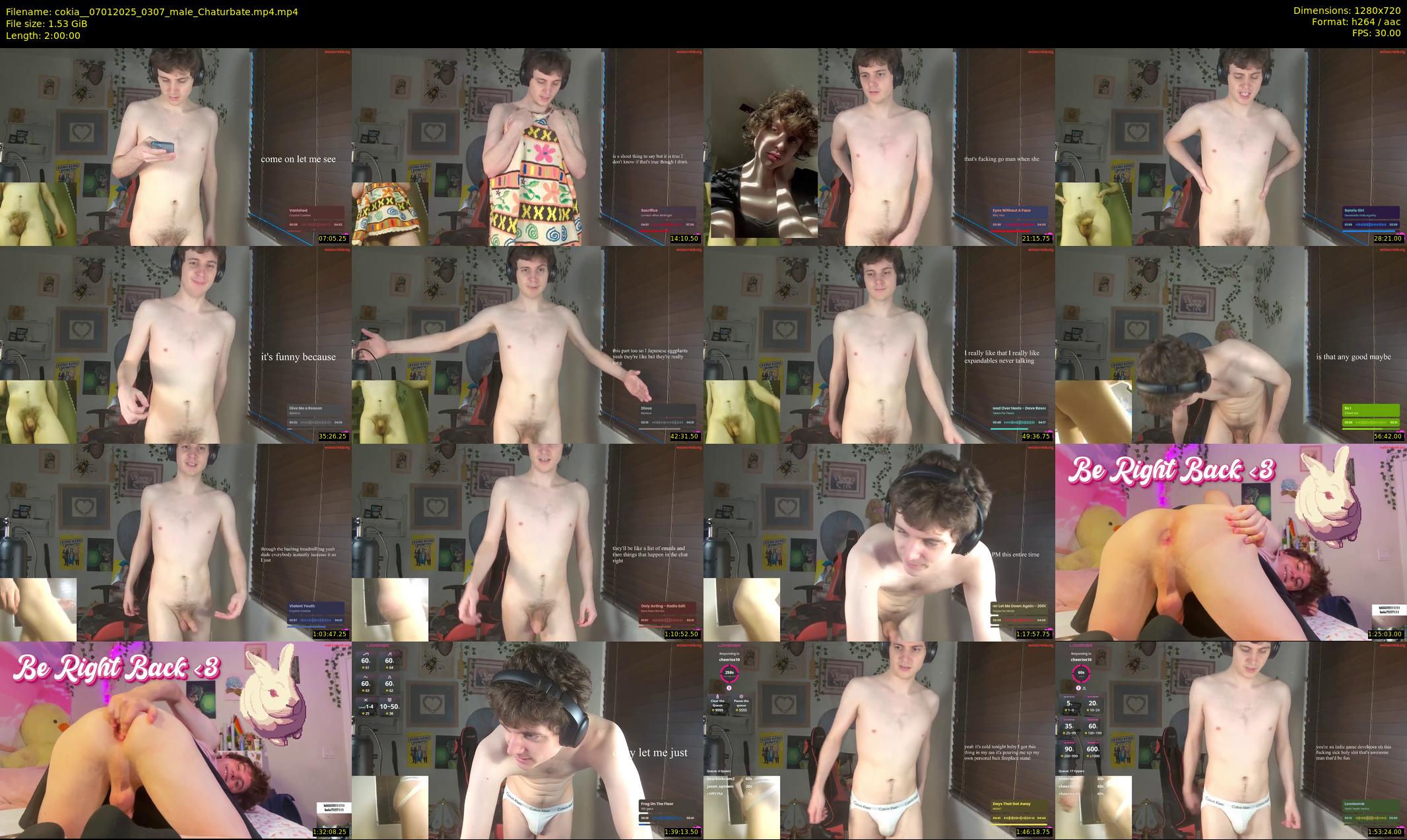 cokia_ — 120 minute Chaturbate male cam show recording, 720p, Jan 7, 2025
