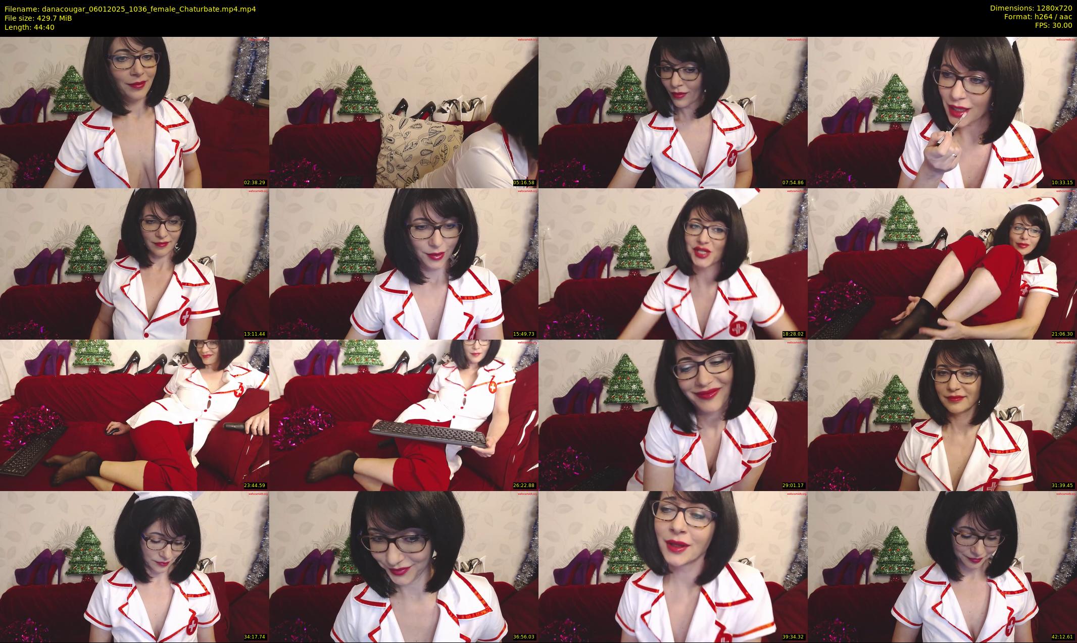 danacougar — 45 minute Chaturbate female cam show recording, 720p, Jan 6, 2025