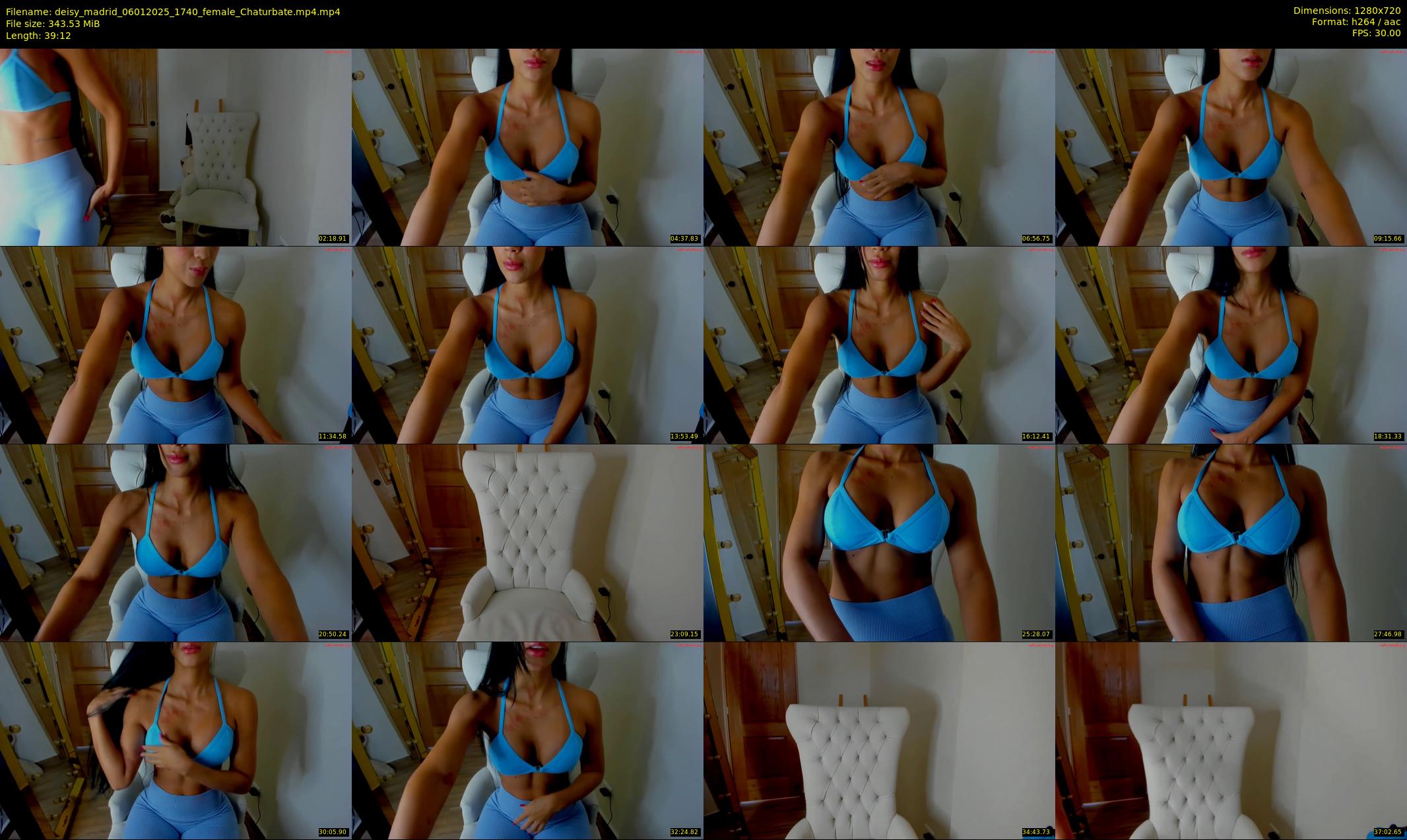 deisy_madrid — 40 minute Chaturbate female cam show recording, 720p, Jan 6, 2025