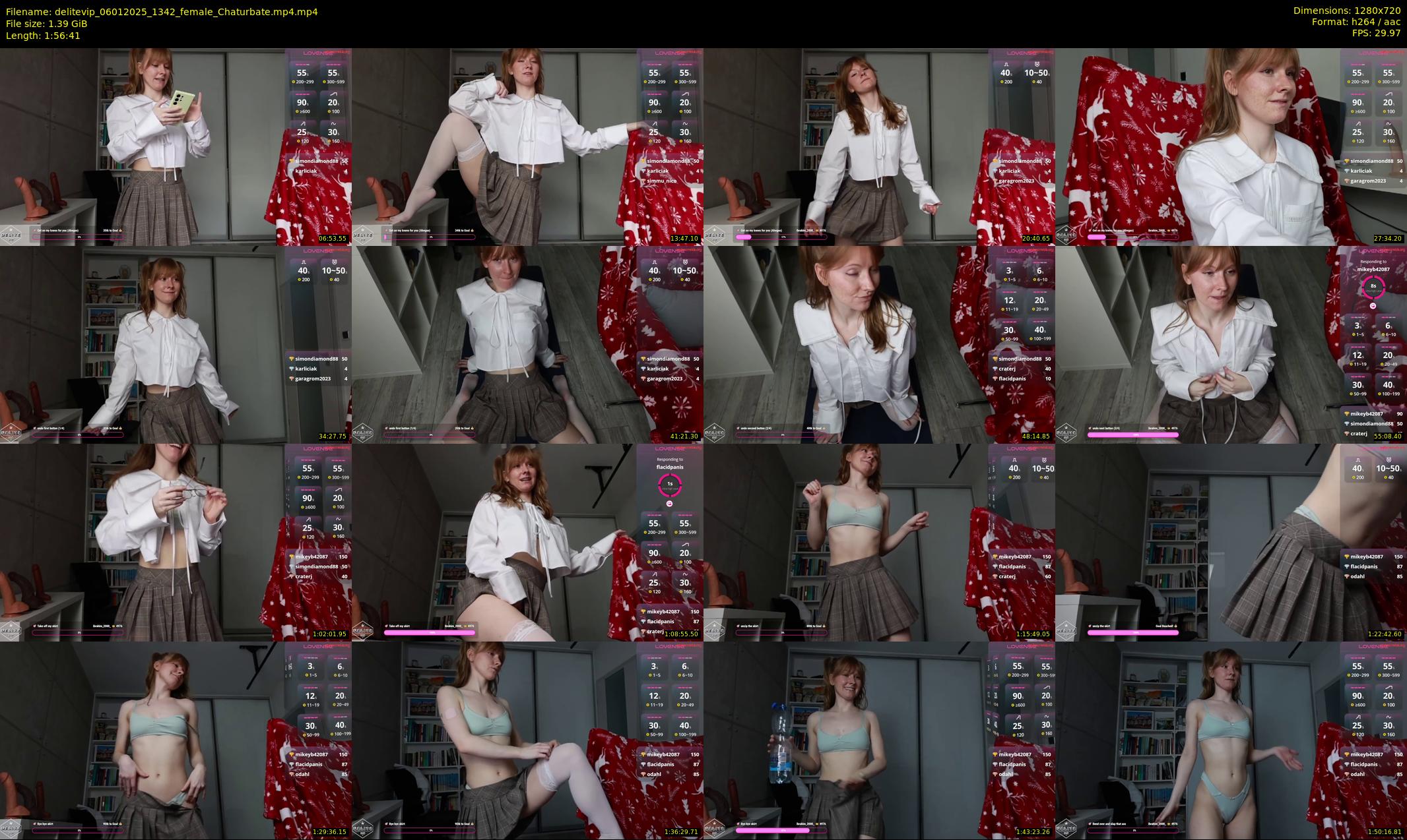 delitevip — 117 minute Chaturbate female cam show recording, 720p, Jan 6, 2025