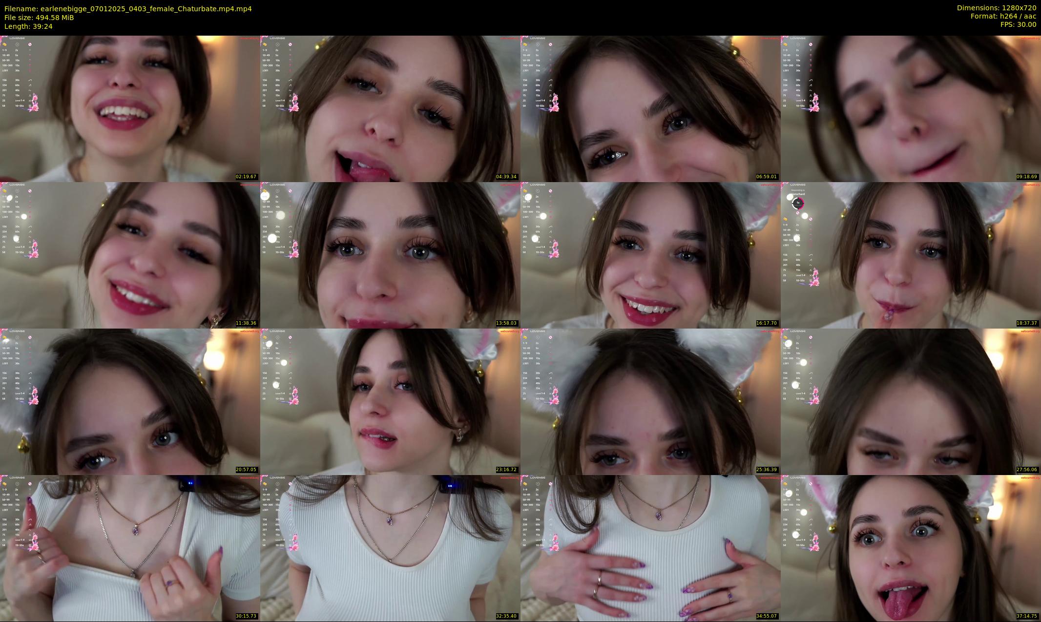 earlenebigge — 40 minute Chaturbate female cam show recording, 720p, Jan 7, 2025
