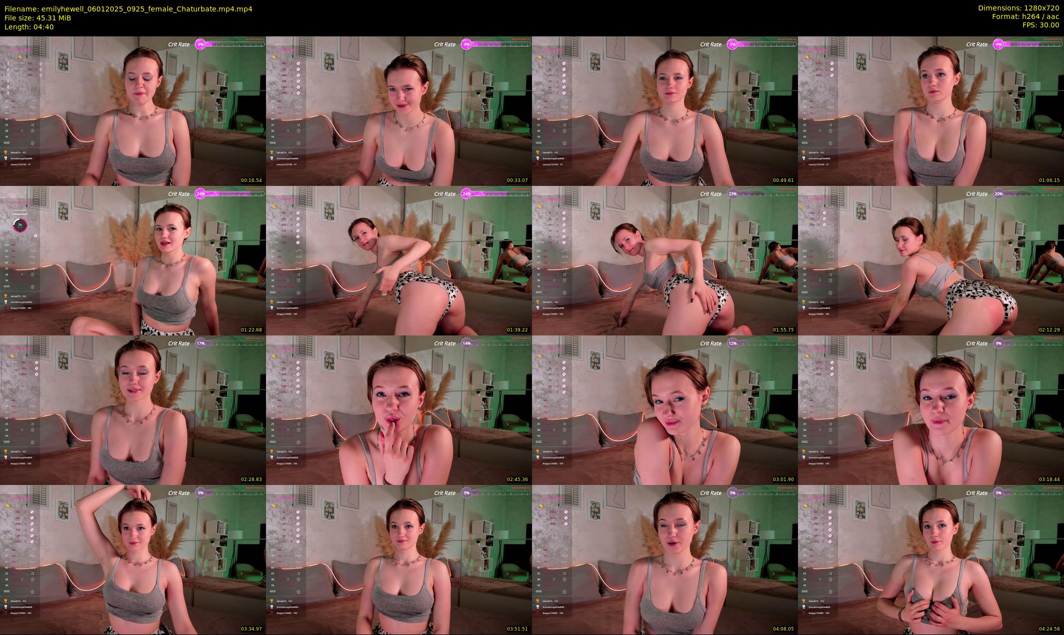 emilyhewell — 5 minute Chaturbate female cam show recording, 720p, Jan 6, 2025