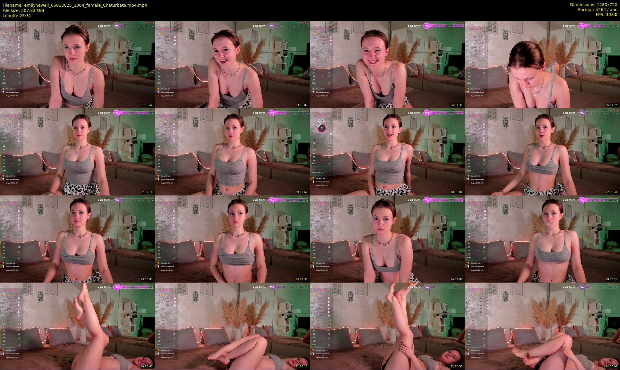 emilyhewell — 26 minute Chaturbate female cam show recording, 720p, Jan 6, 2025