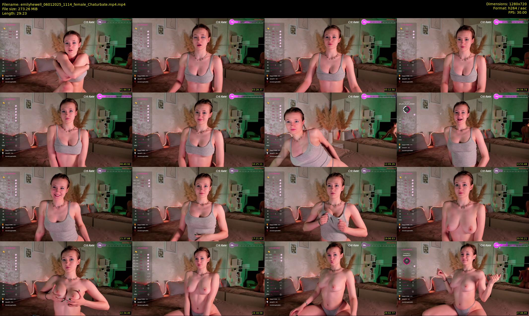 emilyhewell — 30 minute Chaturbate female cam show recording, 720p, Jan 6, 2025