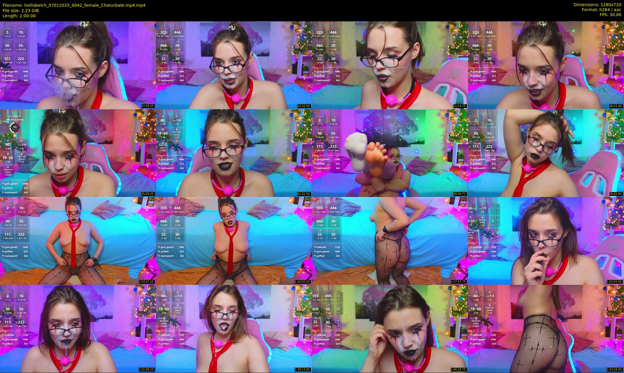 hollisbelch — 120 minute Chaturbate female cam show recording, 720p, Jan 7, 2025