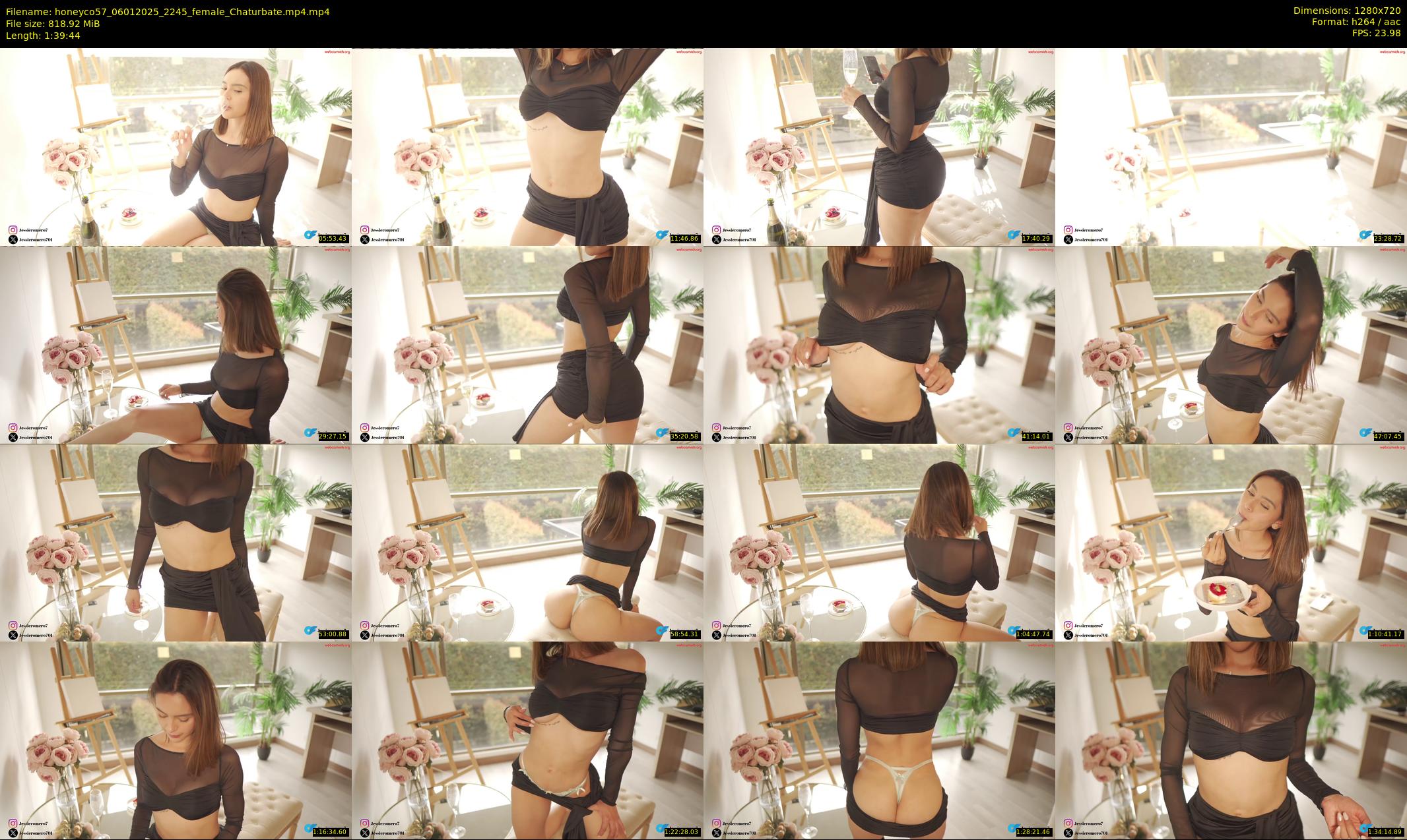 honeyco57 — 100 minute Chaturbate female cam show recording, 720p, Jan 6, 2025