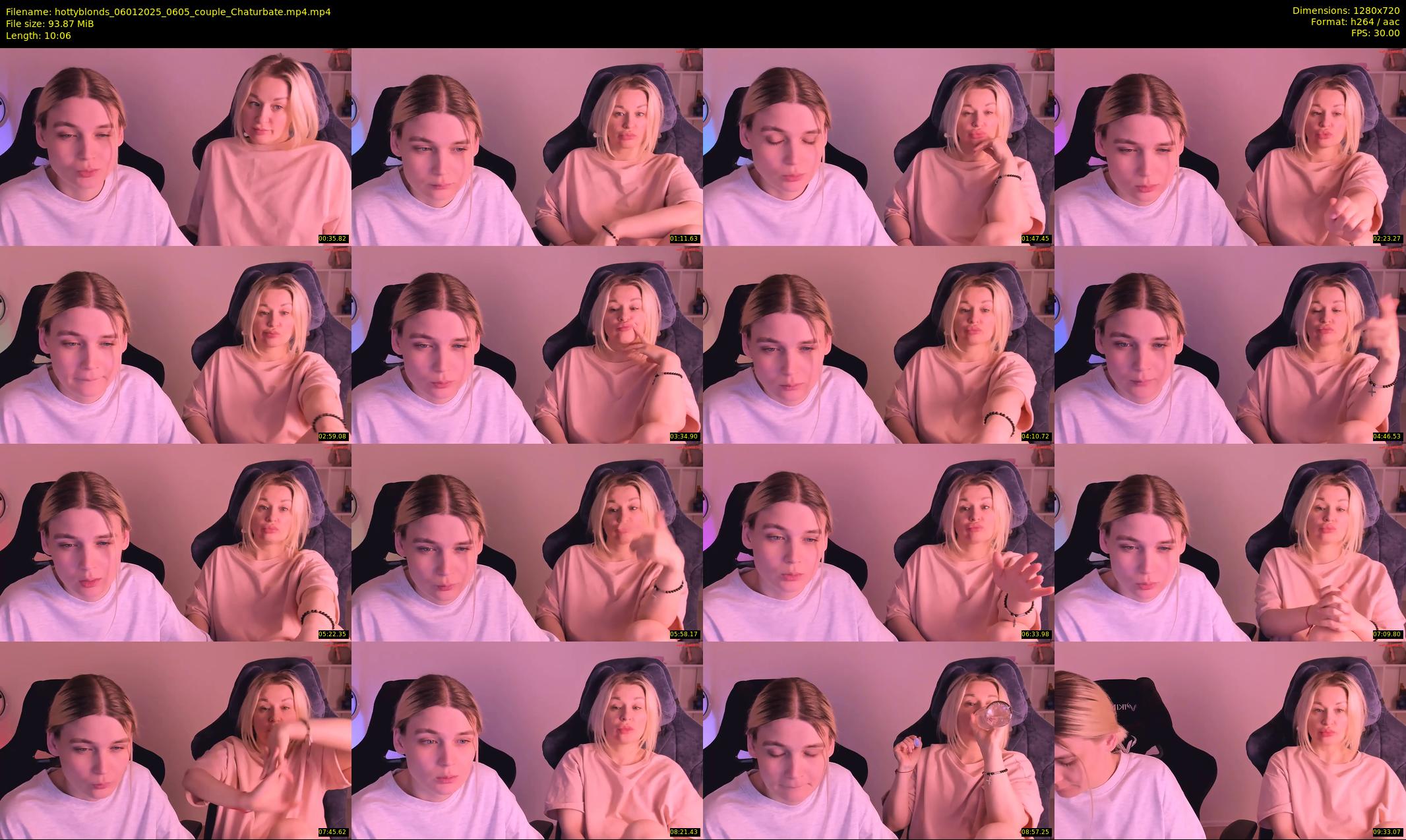 hottyblonds — 11 minute Chaturbate couple cam show recording, 720p, Jan 6, 2025